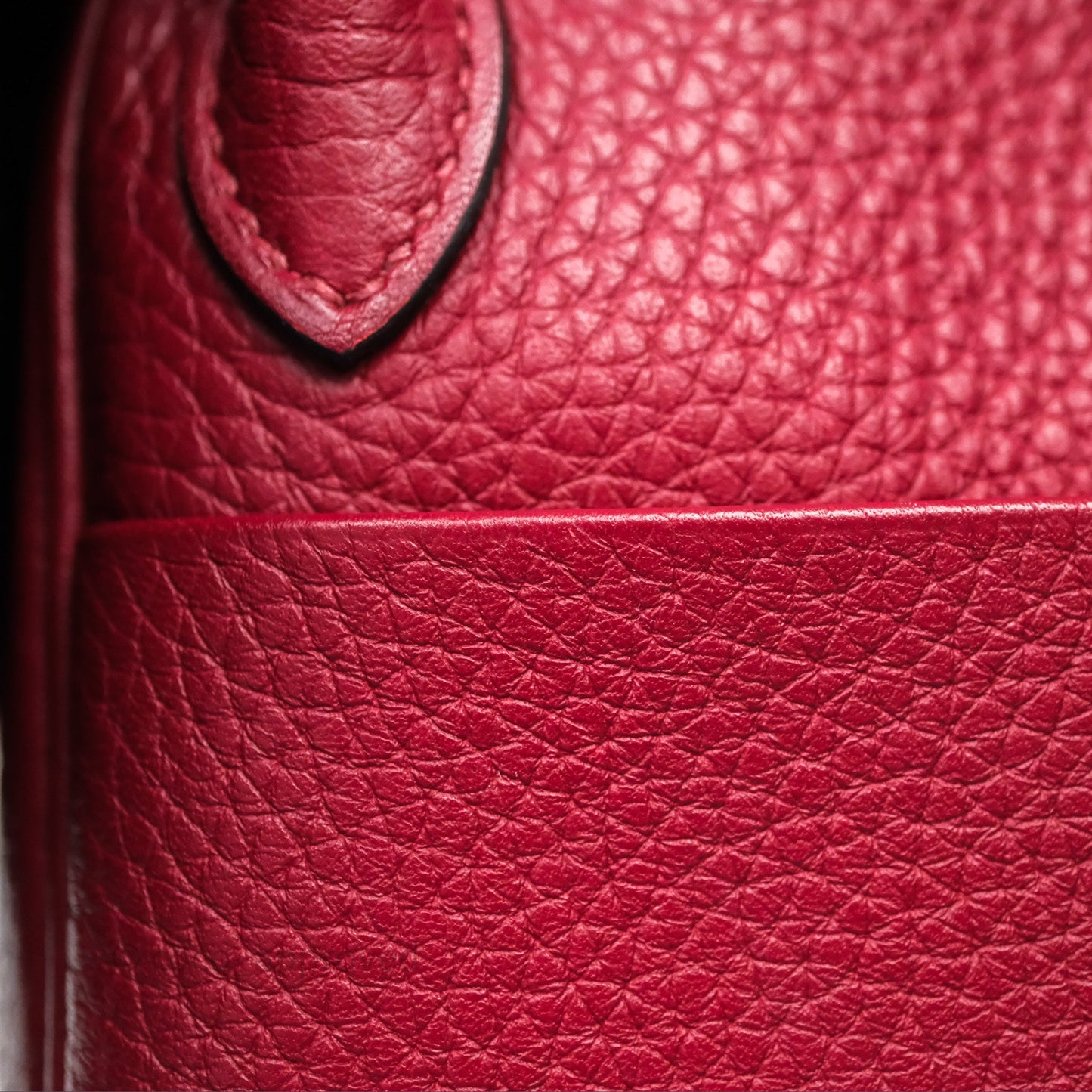 Hermès Mini Lindy 20 Rouge Grenat K1 Clemence Gold Hardware