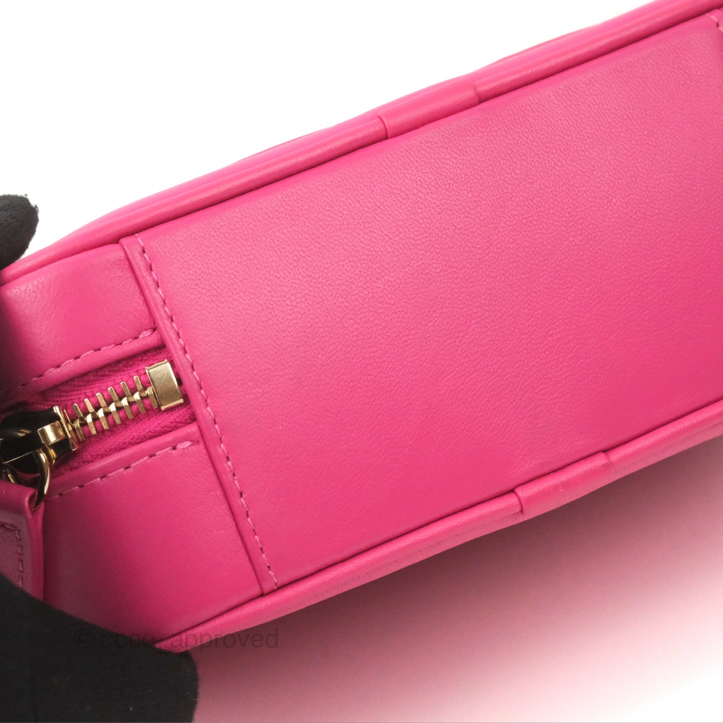 Chanel CC Mania Camera Case Pink Lambskin Gold Hardware