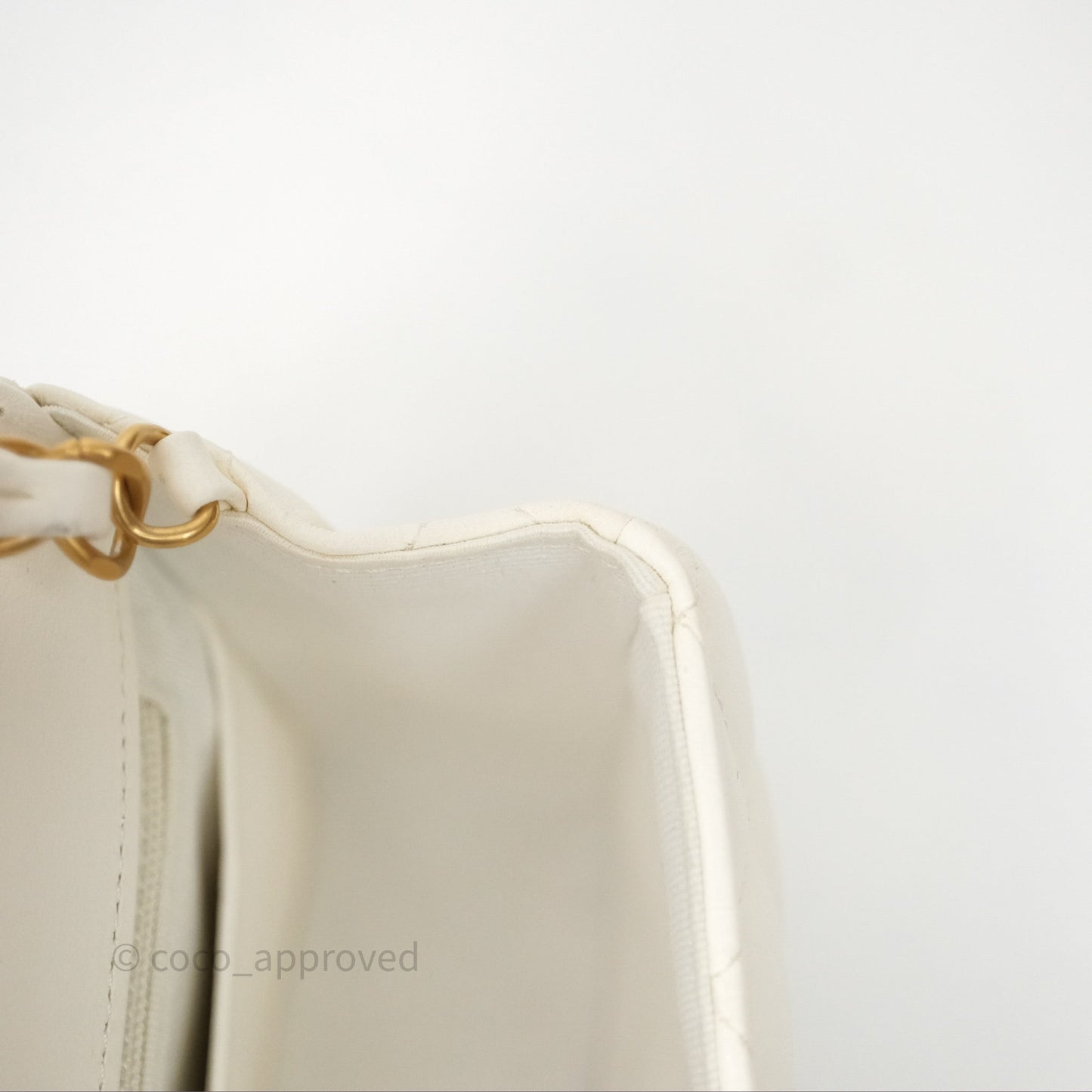 Chanel Casino Chips Chain White Lambskin Flap Bag