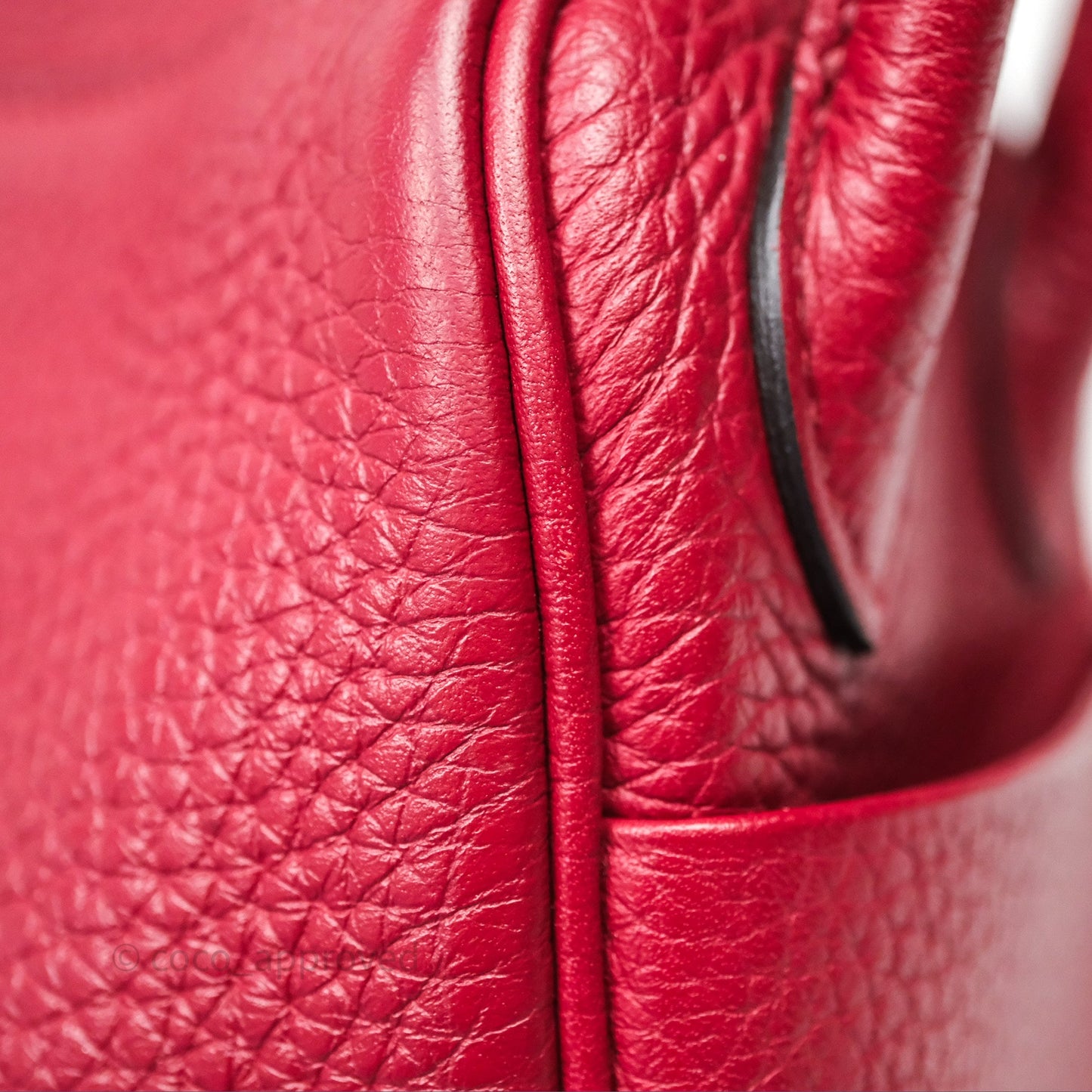 Hermès Mini Lindy 20 Rouge Grenat K1 Clemence Gold Hardware