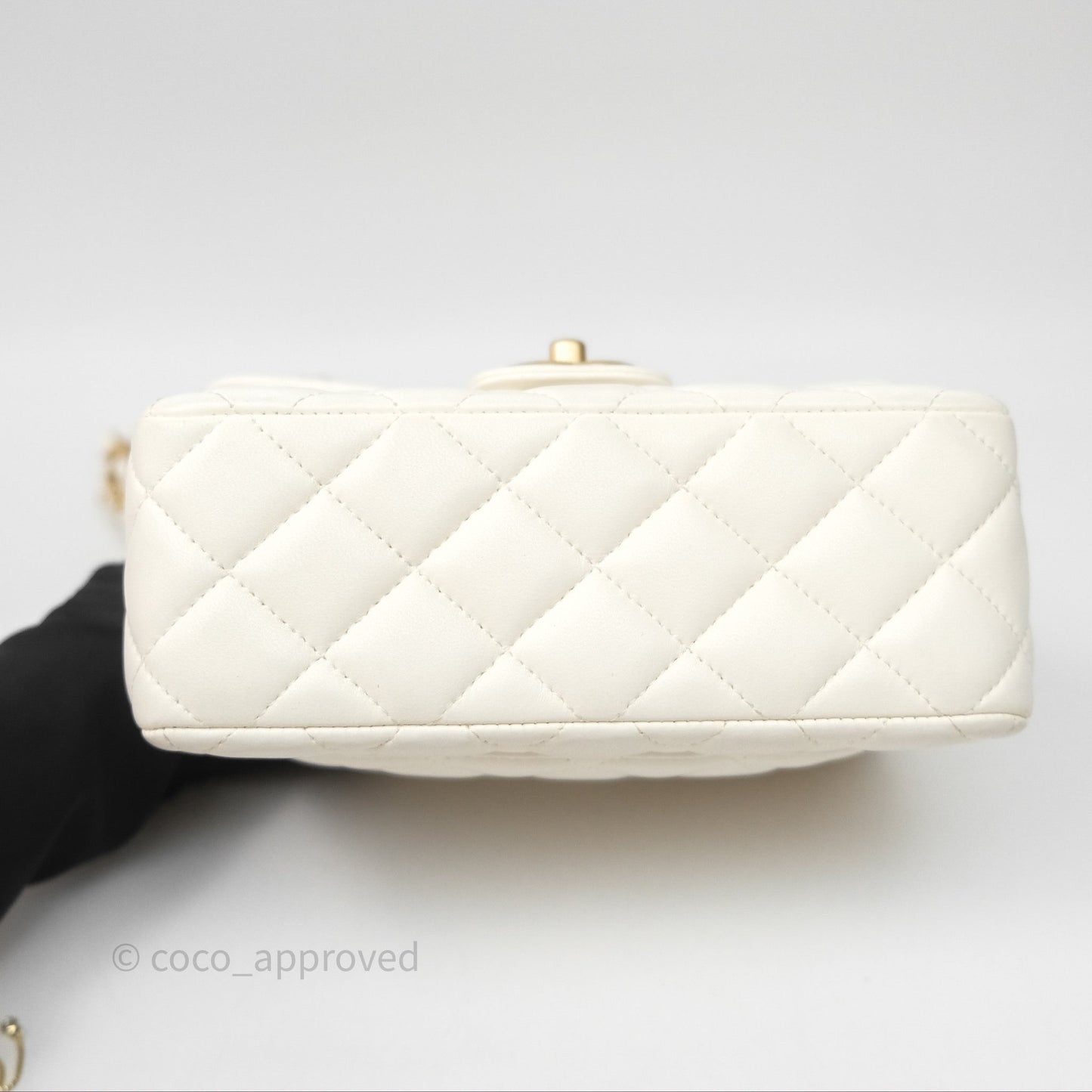 Chanel Casino Chips Chain White Lambskin Flap Bag