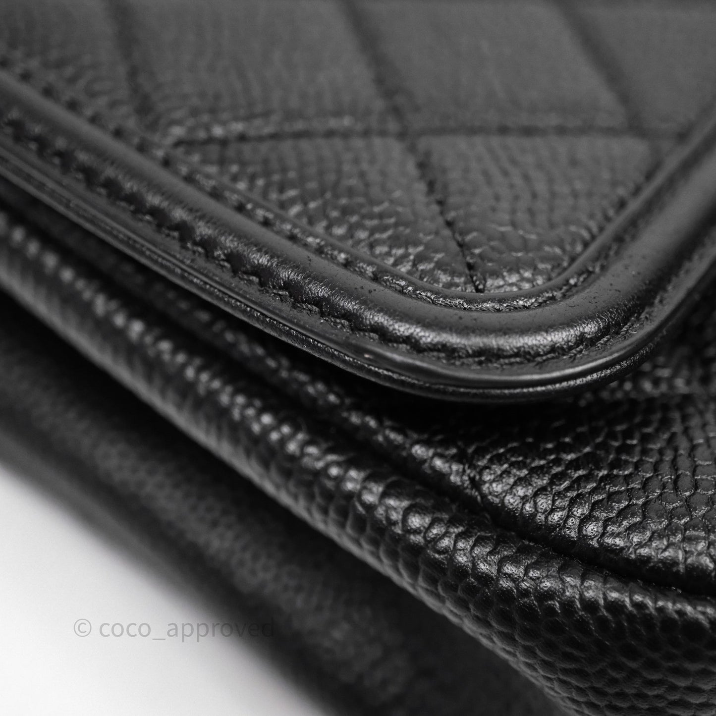 Chanel Small CC Filigree Flap Quilted Black Caviar Aged Gold Hardware