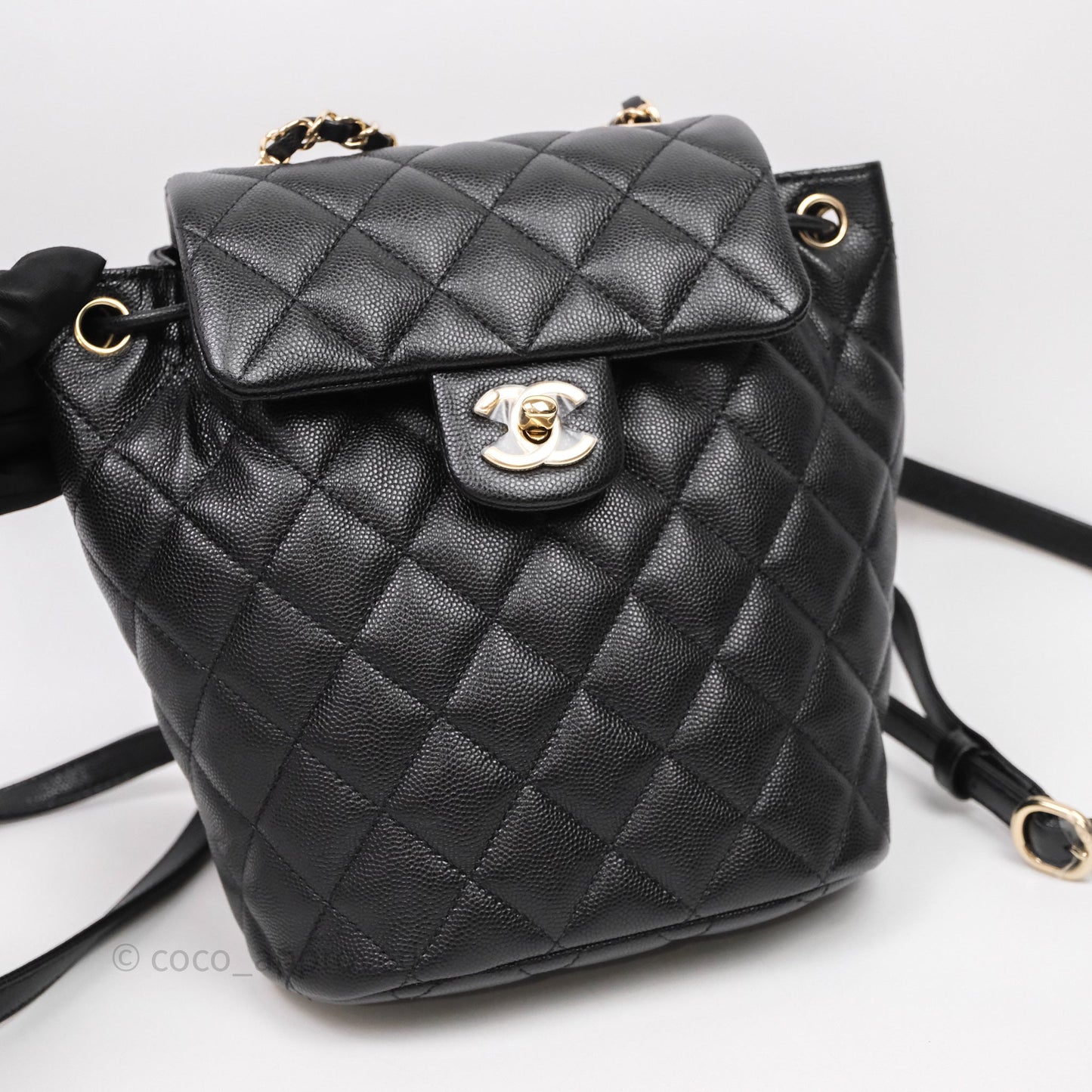 Chanel Urban Spirit Mini Black Caviar Backpack