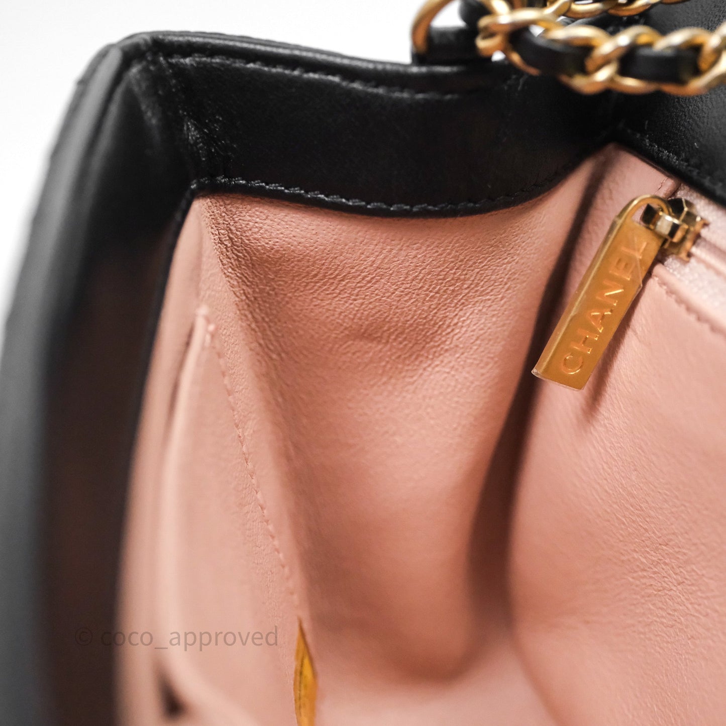 Chanel Small CC Filigree Flap Quilted Black Caviar Aged Gold Hardware