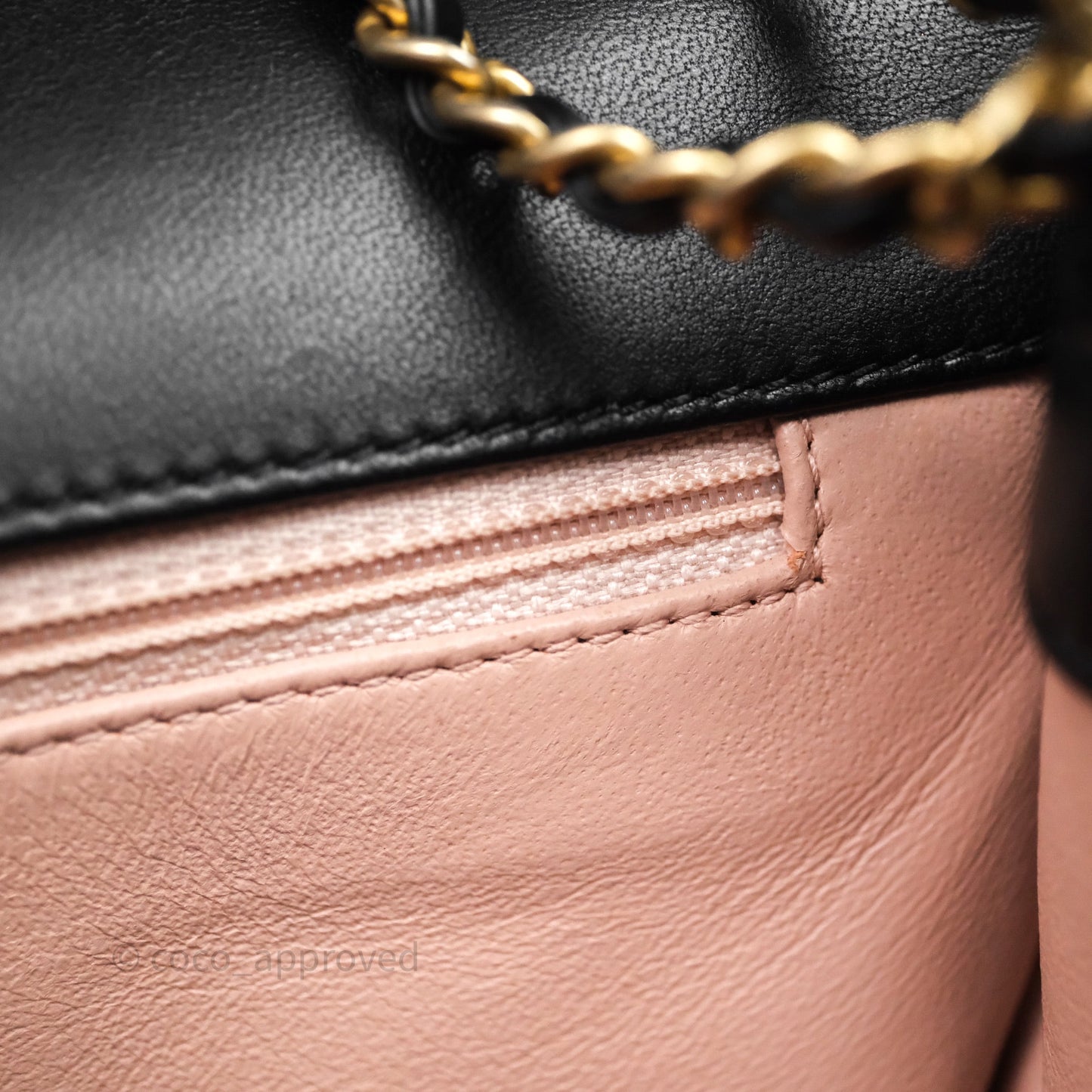 Chanel Small CC Filigree Flap Quilted Black Caviar Aged Gold Hardware