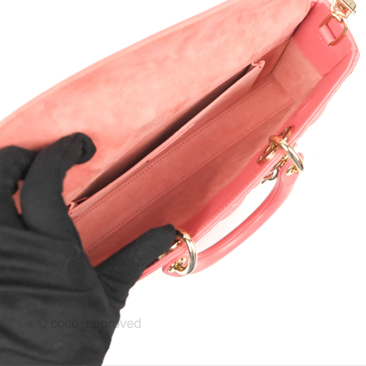 Dior Medium Lady D-Joy Bag Pink Lambskin Cannage