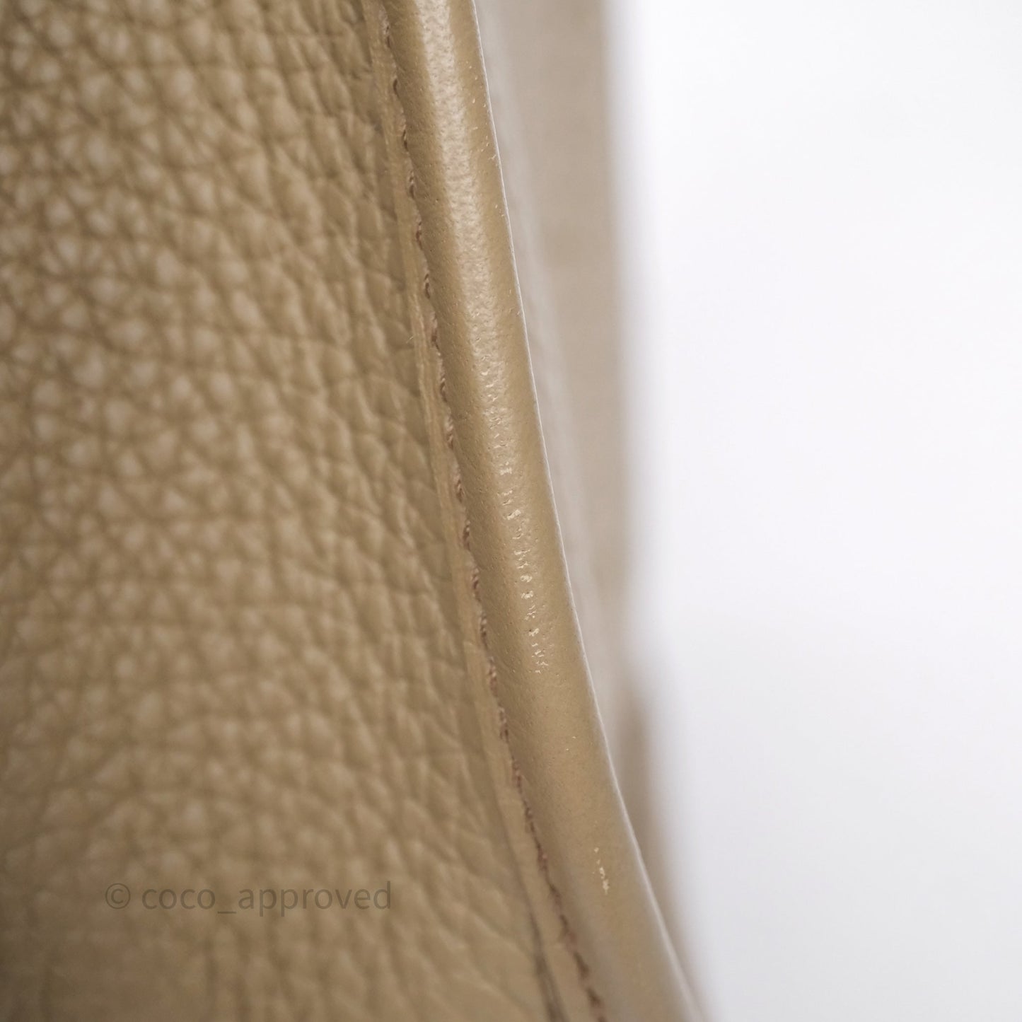 Hermès Mini Evelyne 16 Beige Marfa 8Q Clemence Gold Hardware