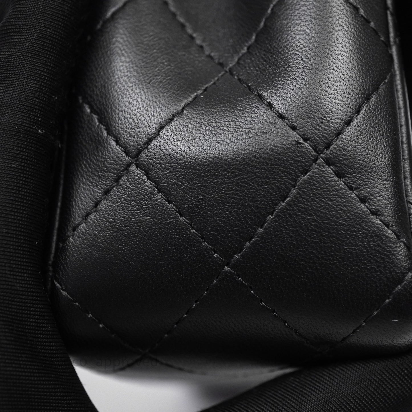 Chanel Top Handle Mini Rectangular Flap With Lion Charm Black Lambskin Gold Hardware