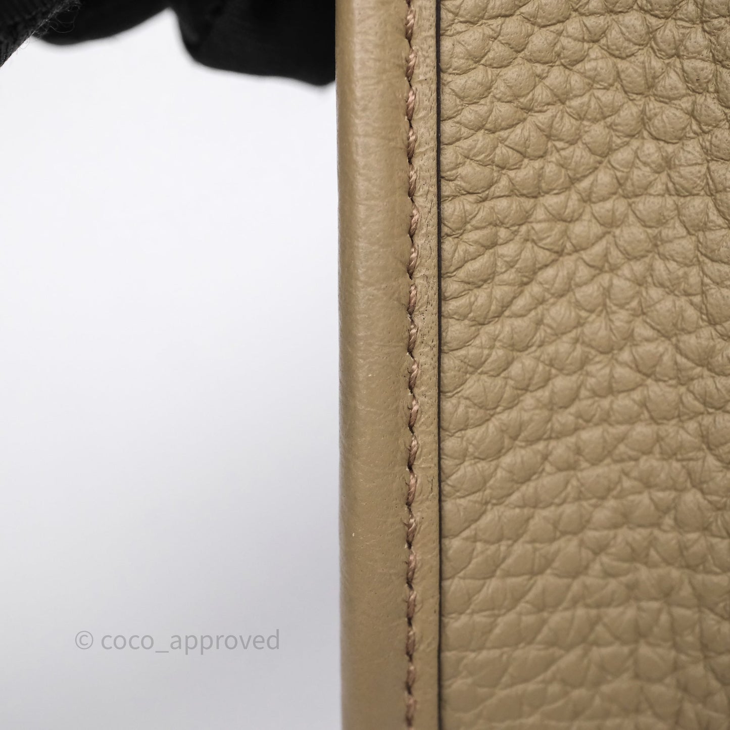 Hermès Mini Evelyne 16 Beige Marfa 8Q Clemence Gold Hardware