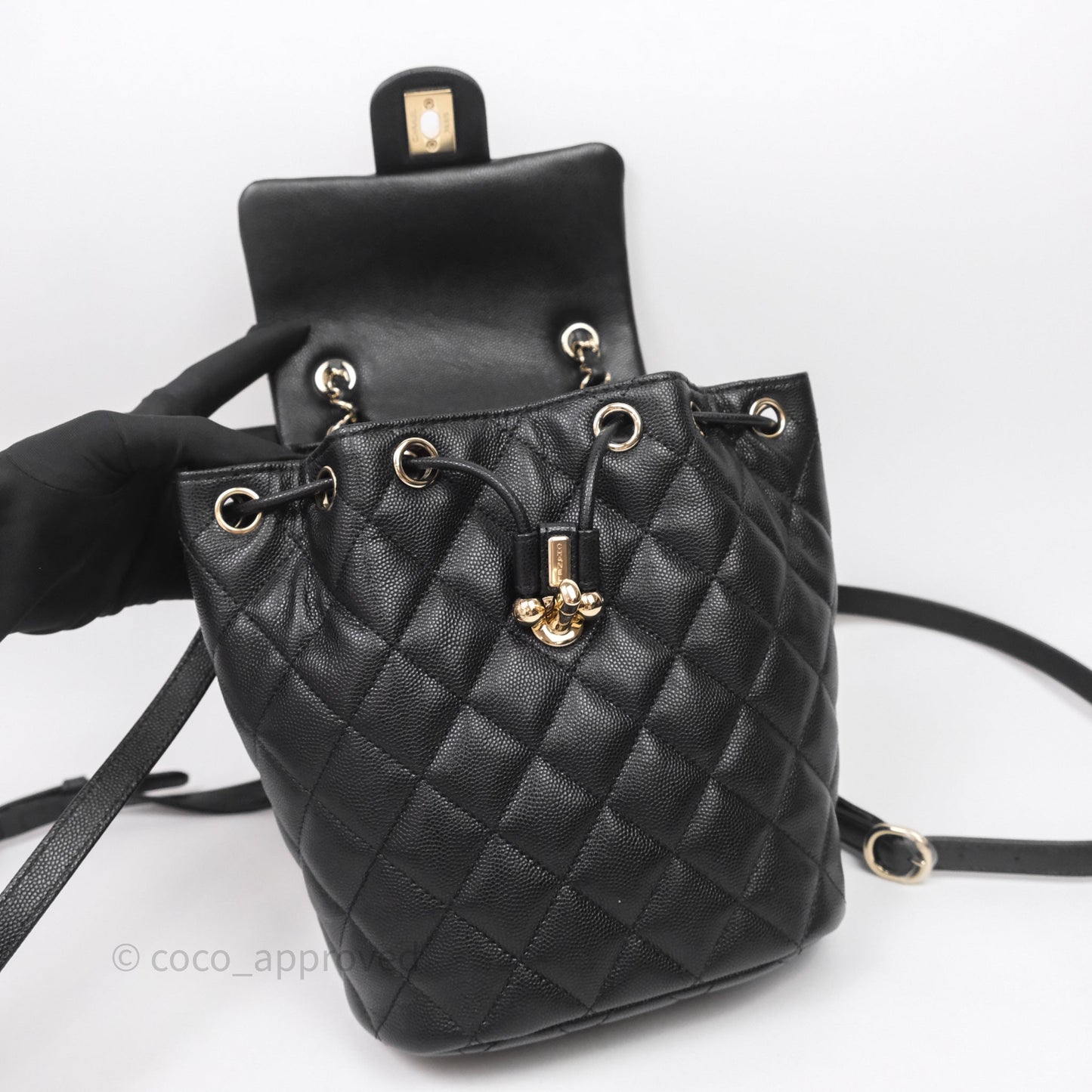 Chanel Urban Spirit Mini Black Caviar Backpack