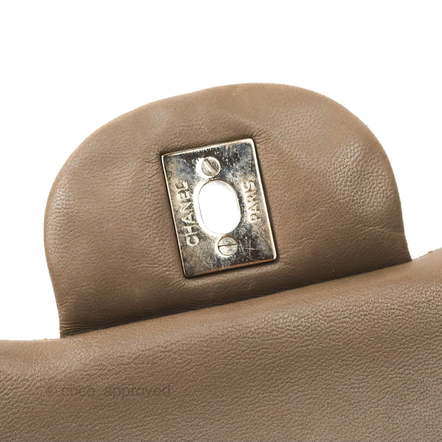 Chanel Jumbo Double Flap Brown Patent Silver Hardware⁣⁣