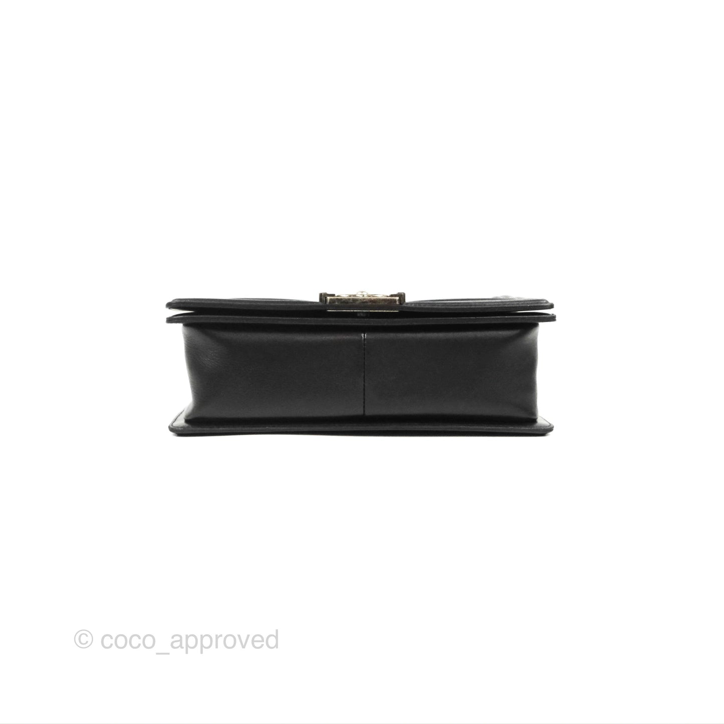Chanel Quilted Medium Boy Black Lambskin Ruthenium Hardware