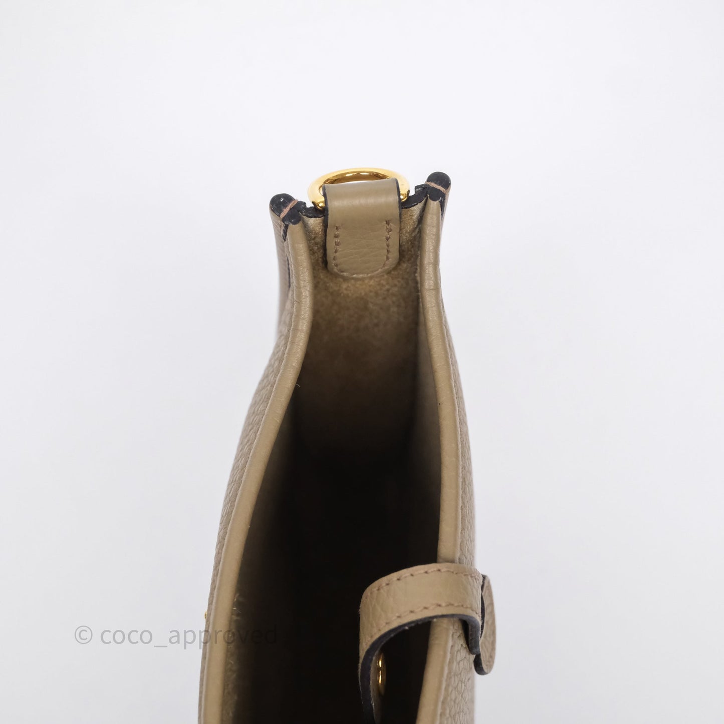 Hermès Mini Evelyne 16 Beige Marfa 8Q Clemence Gold Hardware