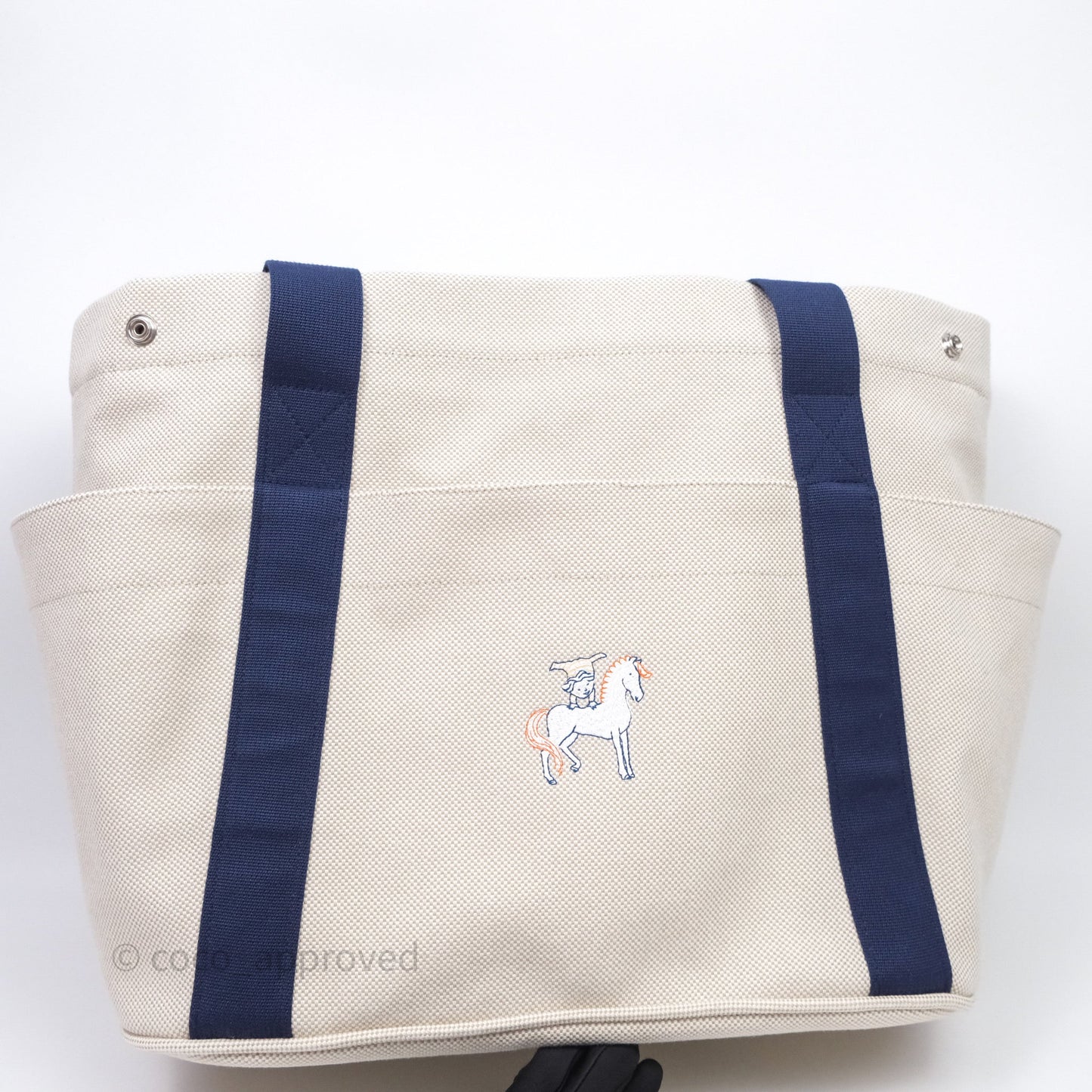 Hermes Cabriole Nappy Bag Gris Perle