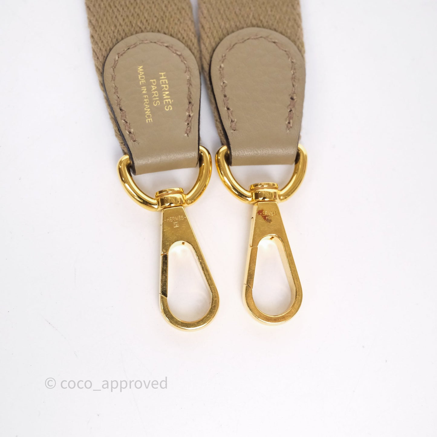 Hermès Mini Evelyne 16 Beige Marfa 8Q Clemence Gold Hardware
