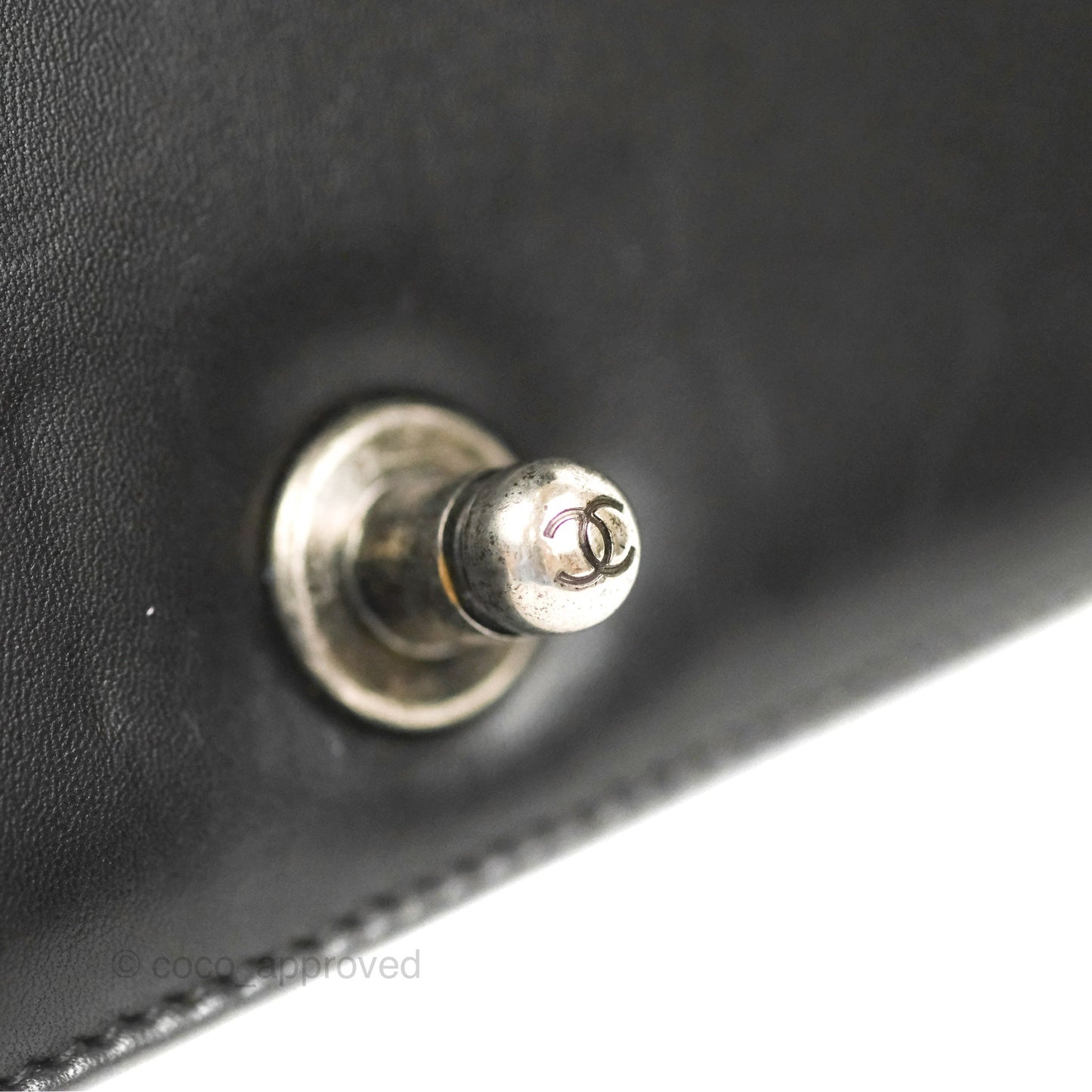 Chanel Quilted Medium Boy Black Lambskin Ruthenium Hardware