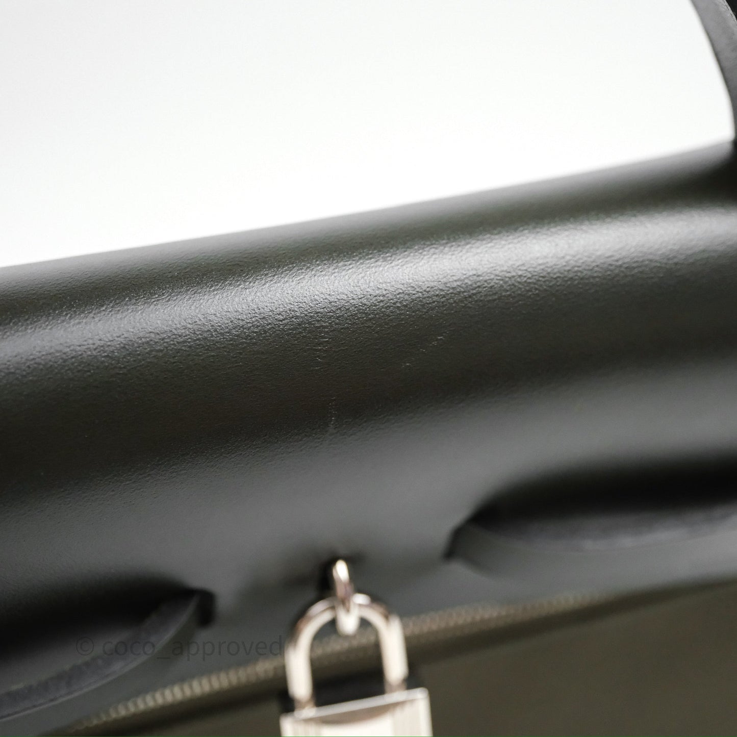 Hermès Herbag Zip 31 Khaki Canvas Palladium Hardware