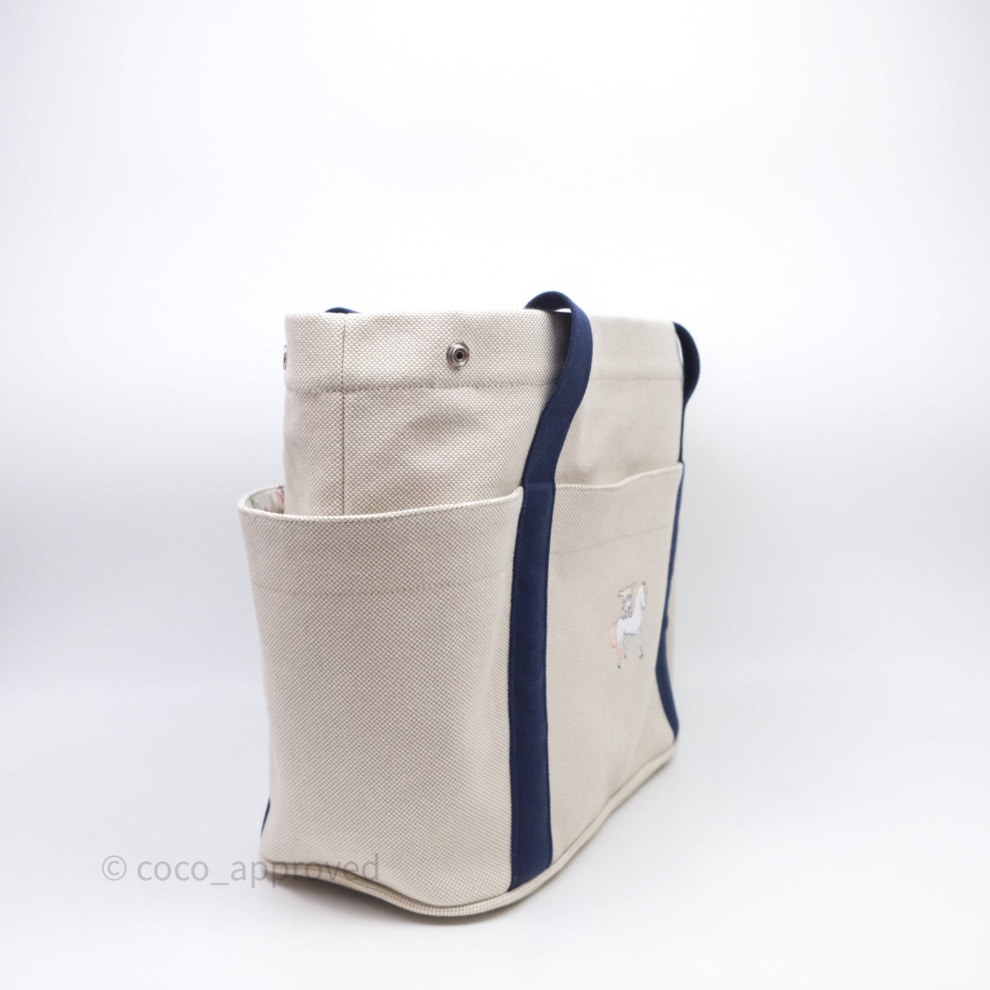 Hermes Cabriole Nappy Bag Gris Perle