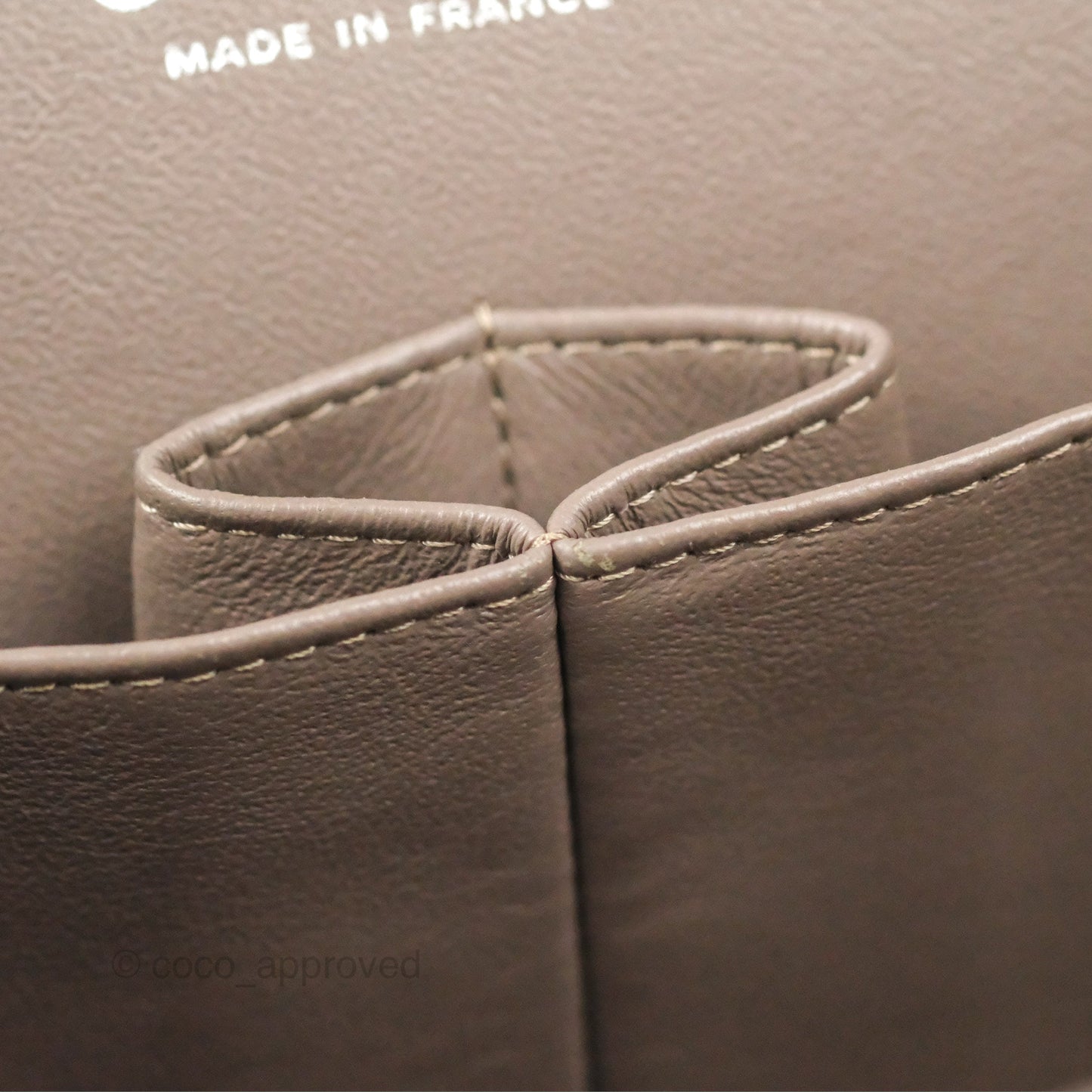 Chanel Jumbo Double Flap Brown Patent Silver Hardware⁣⁣