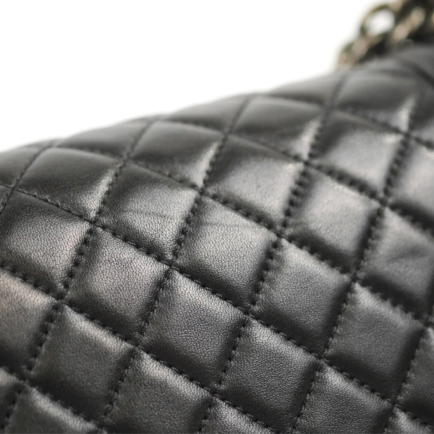 Chanel Quilted Medium Boy Black Lambskin Ruthenium Hardware
