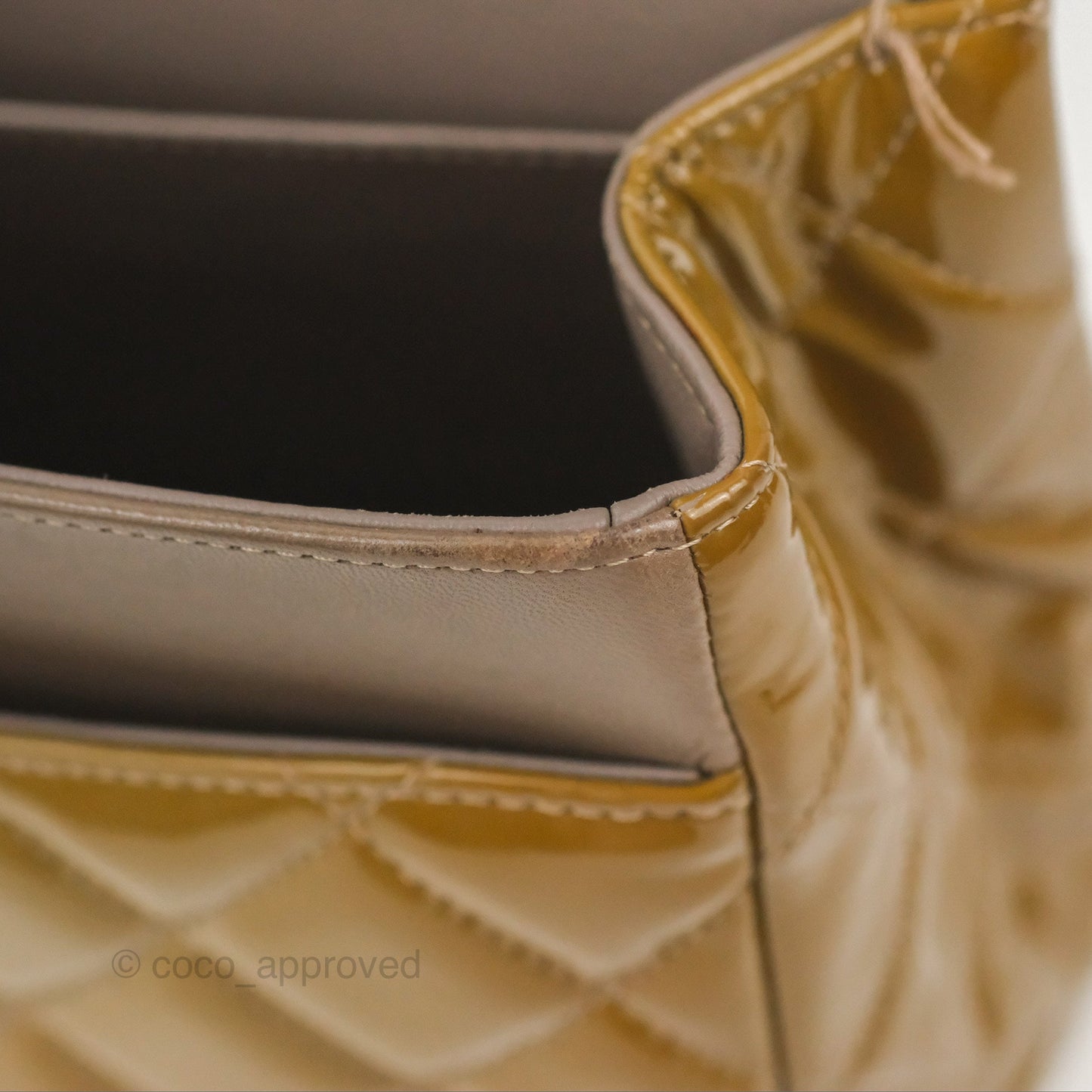 Chanel Jumbo Double Flap Brown Patent Silver Hardware⁣⁣