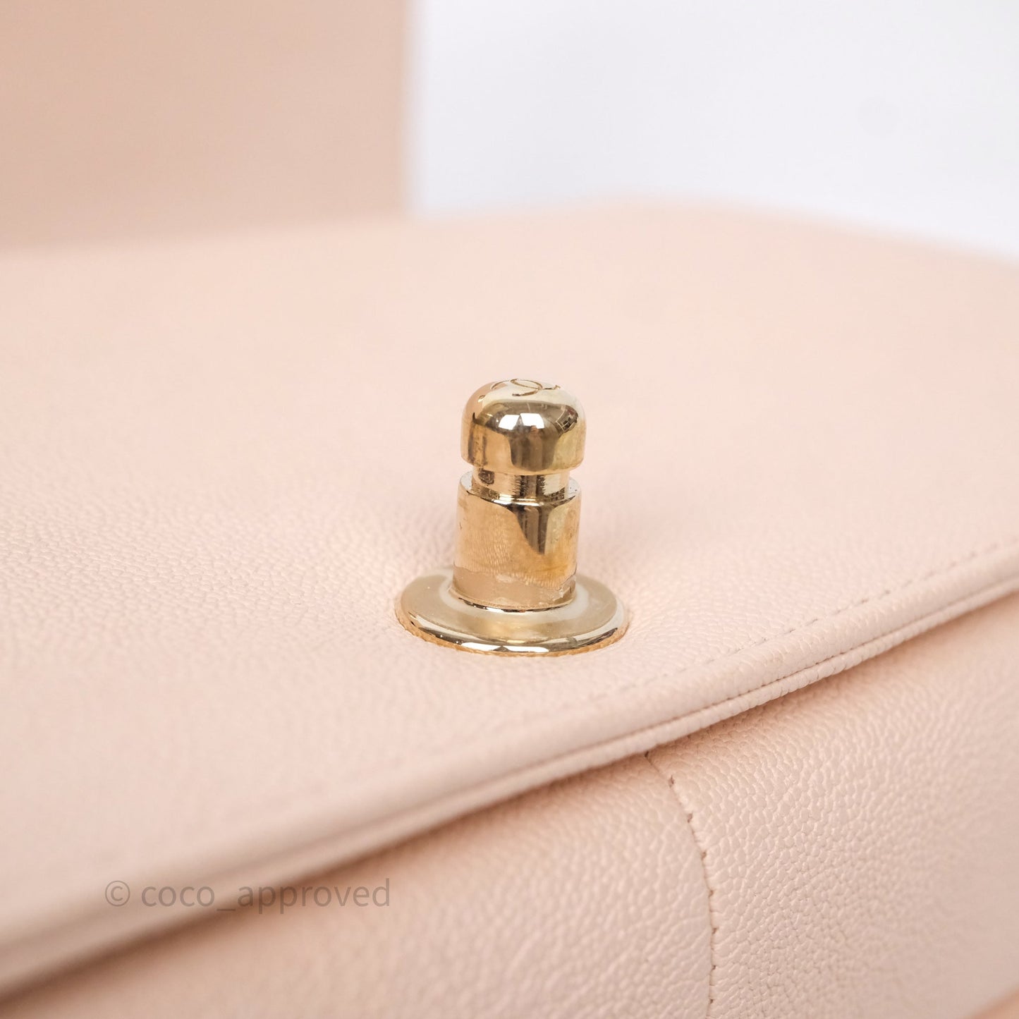Chanel Chevron Medium Boy Light Pink Caviar Gold Hardware