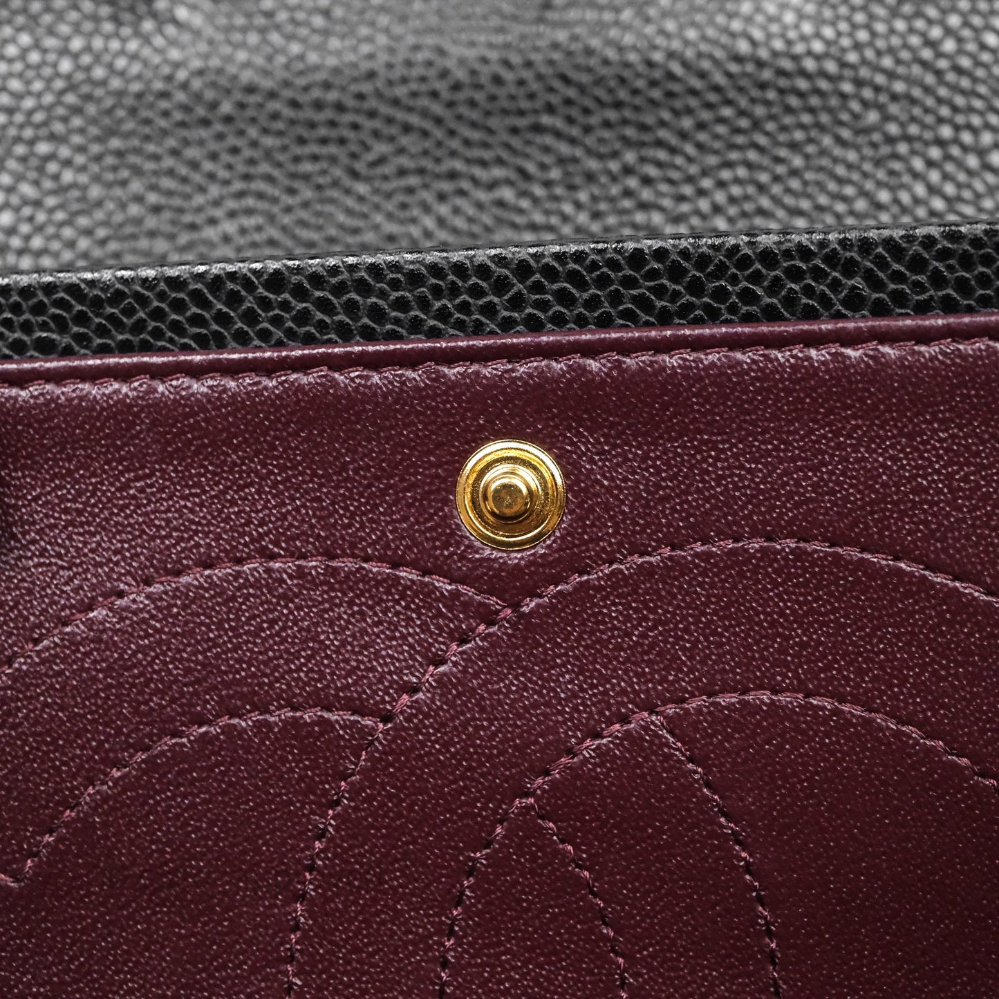 Chanel Quilted Jumbo Double Flap Black Caviar Gold Hardware