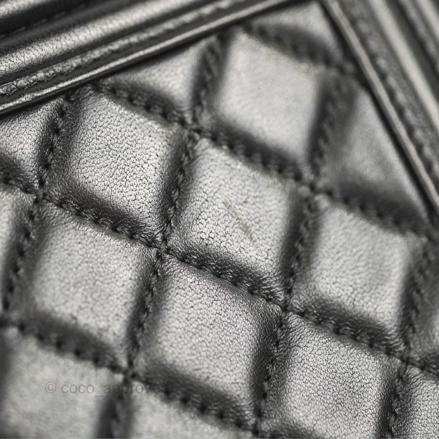 Chanel Quilted Medium Boy Black Lambskin Ruthenium Hardware