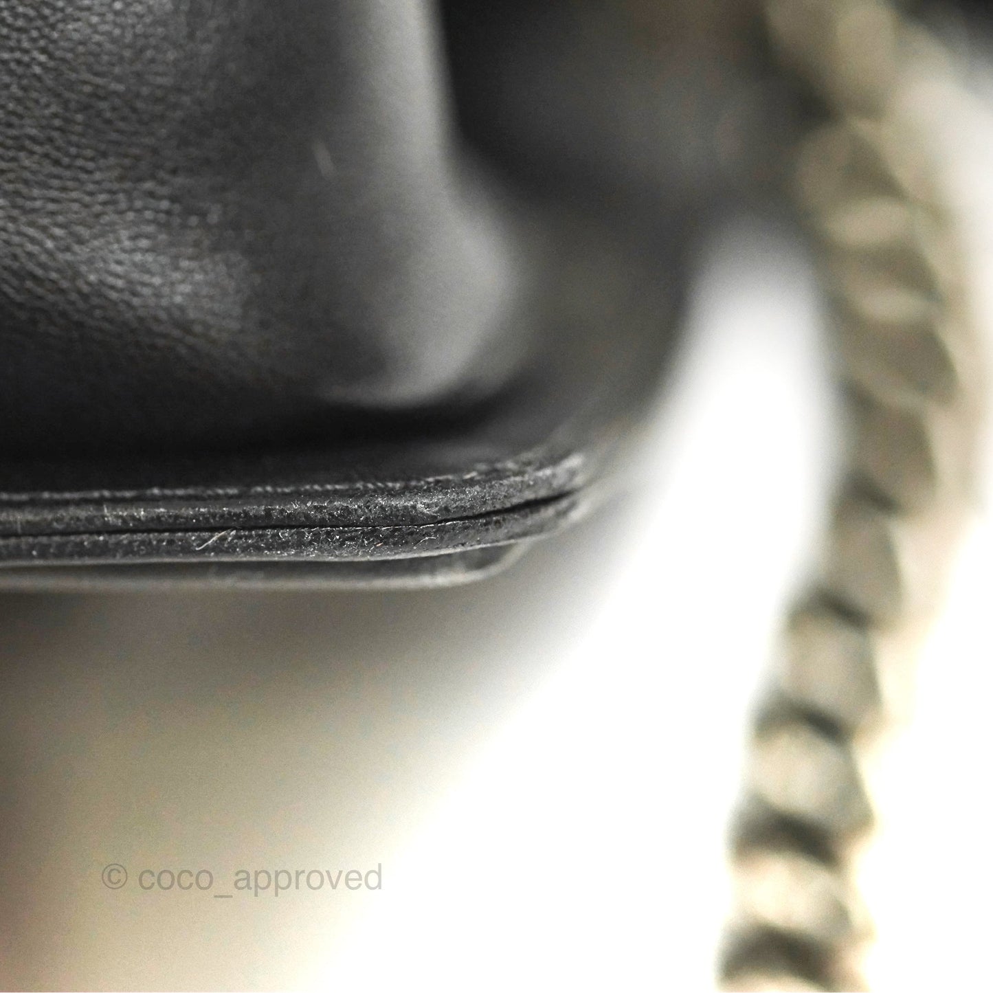 Chanel Quilted Medium Boy Black Lambskin Ruthenium Hardware