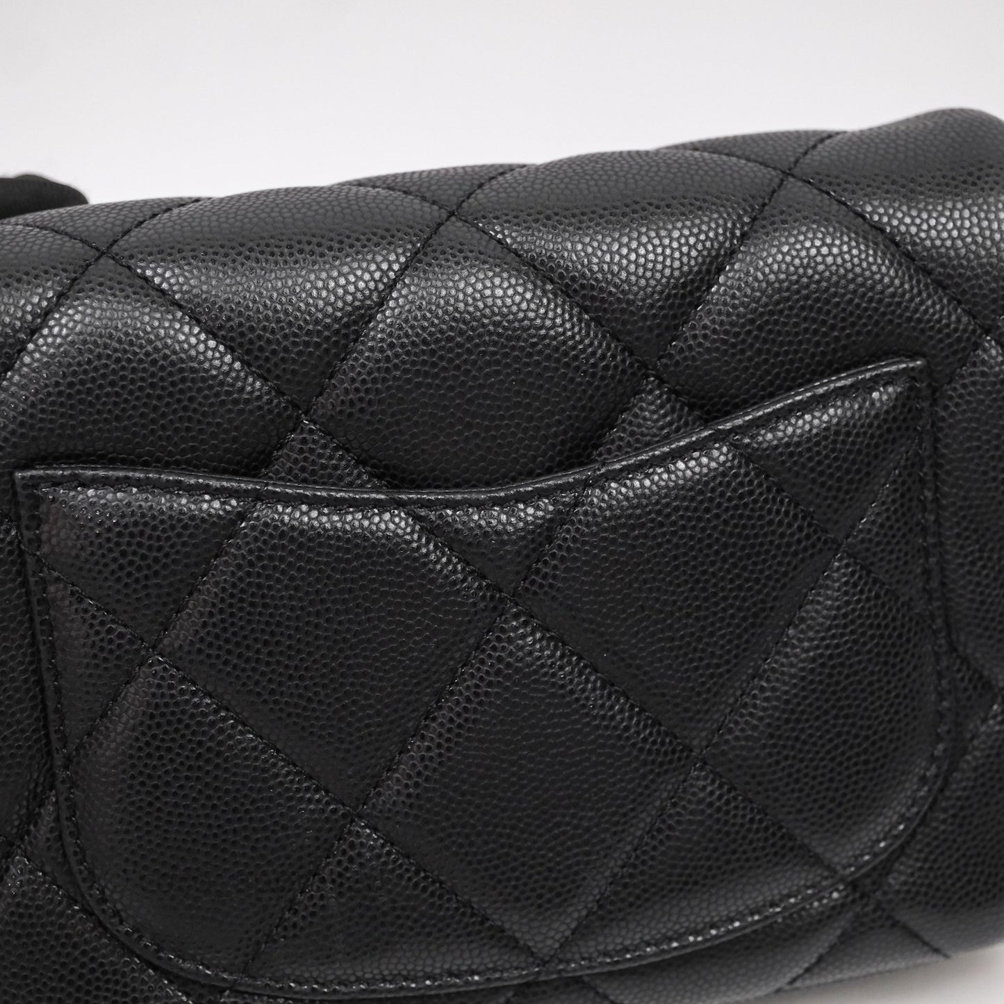 Chanel Twist Your Buttons Caviar Coin Purse Chain Black Bag Gold Hardware