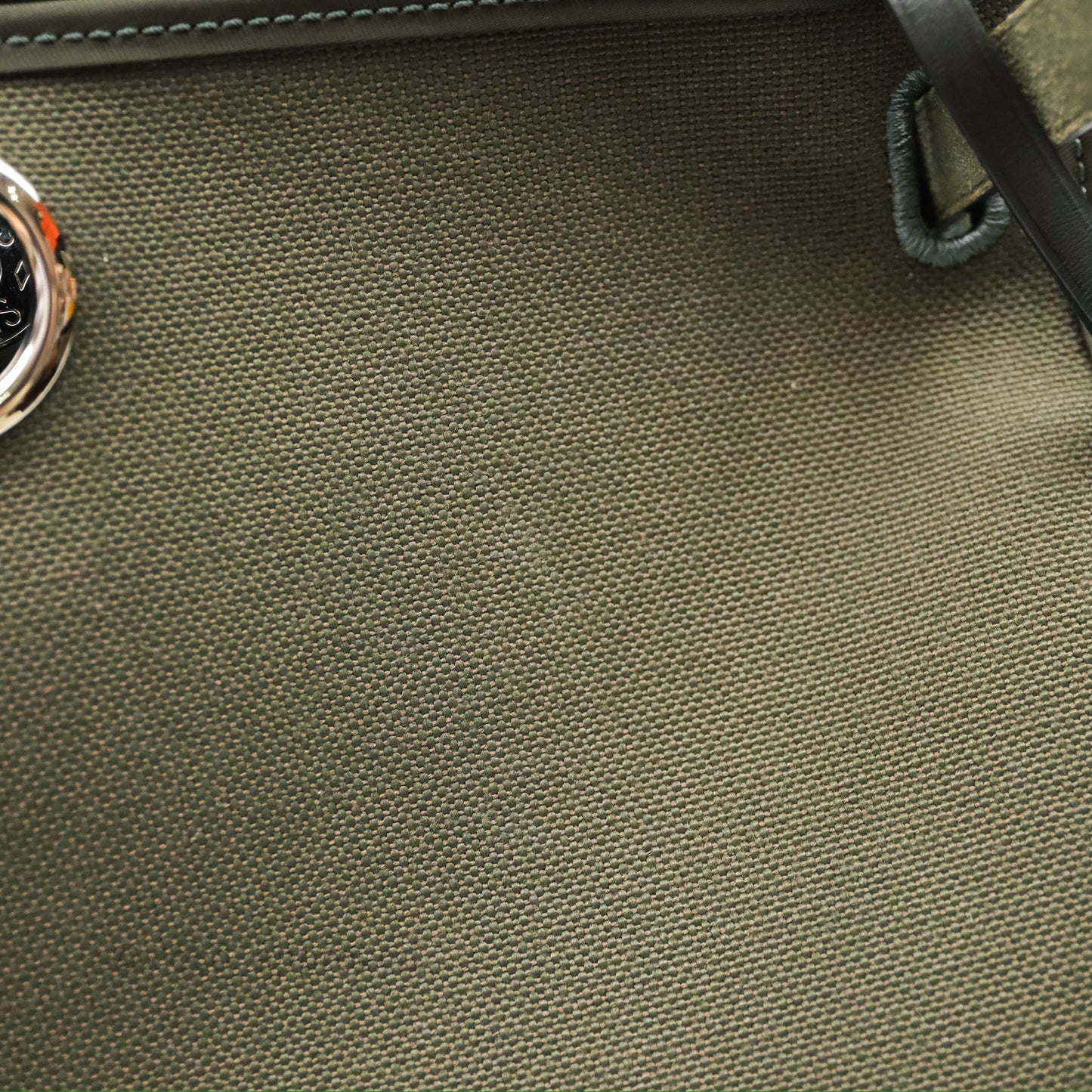 Hermès Herbag Zip 31 Khaki Canvas Palladium Hardware