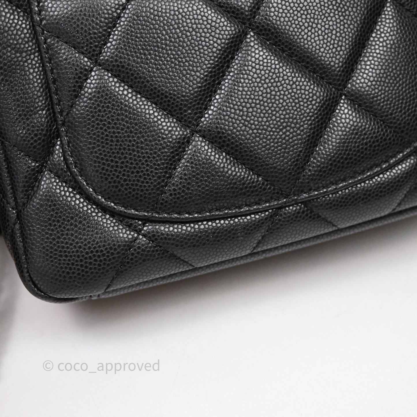 Chanel Twist Your Buttons Caviar Coin Purse Chain Black Bag Gold Hardware