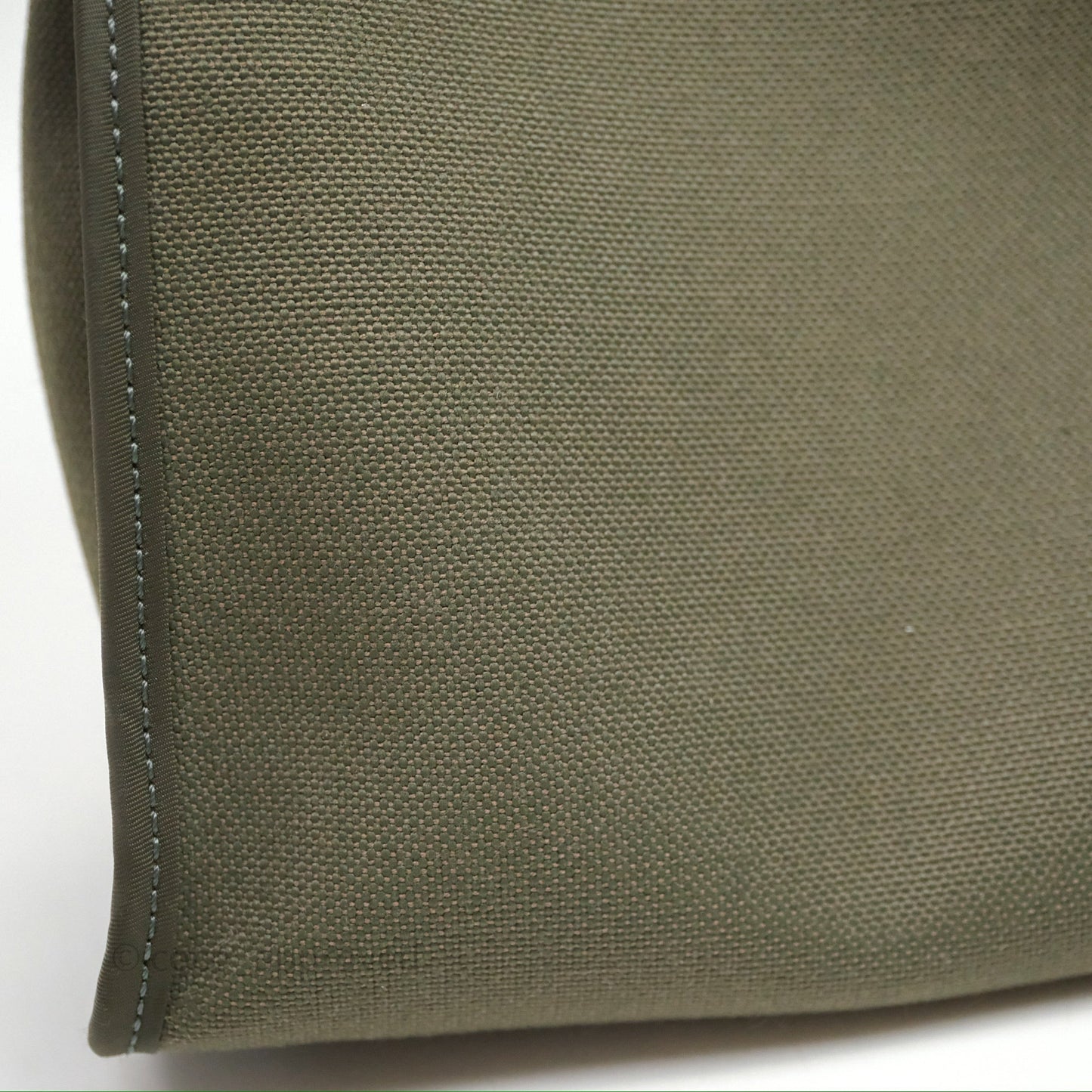 Hermès Herbag Zip 31 Khaki Canvas Palladium Hardware