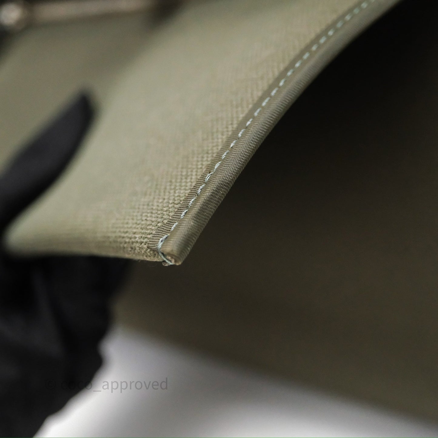 Hermès Herbag Zip 31 Khaki Canvas Palladium Hardware