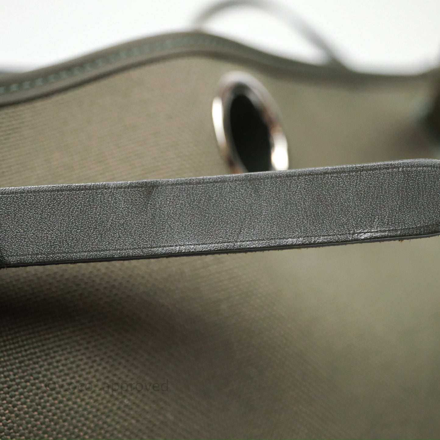 Hermès Herbag Zip 31 Khaki Canvas Palladium Hardware