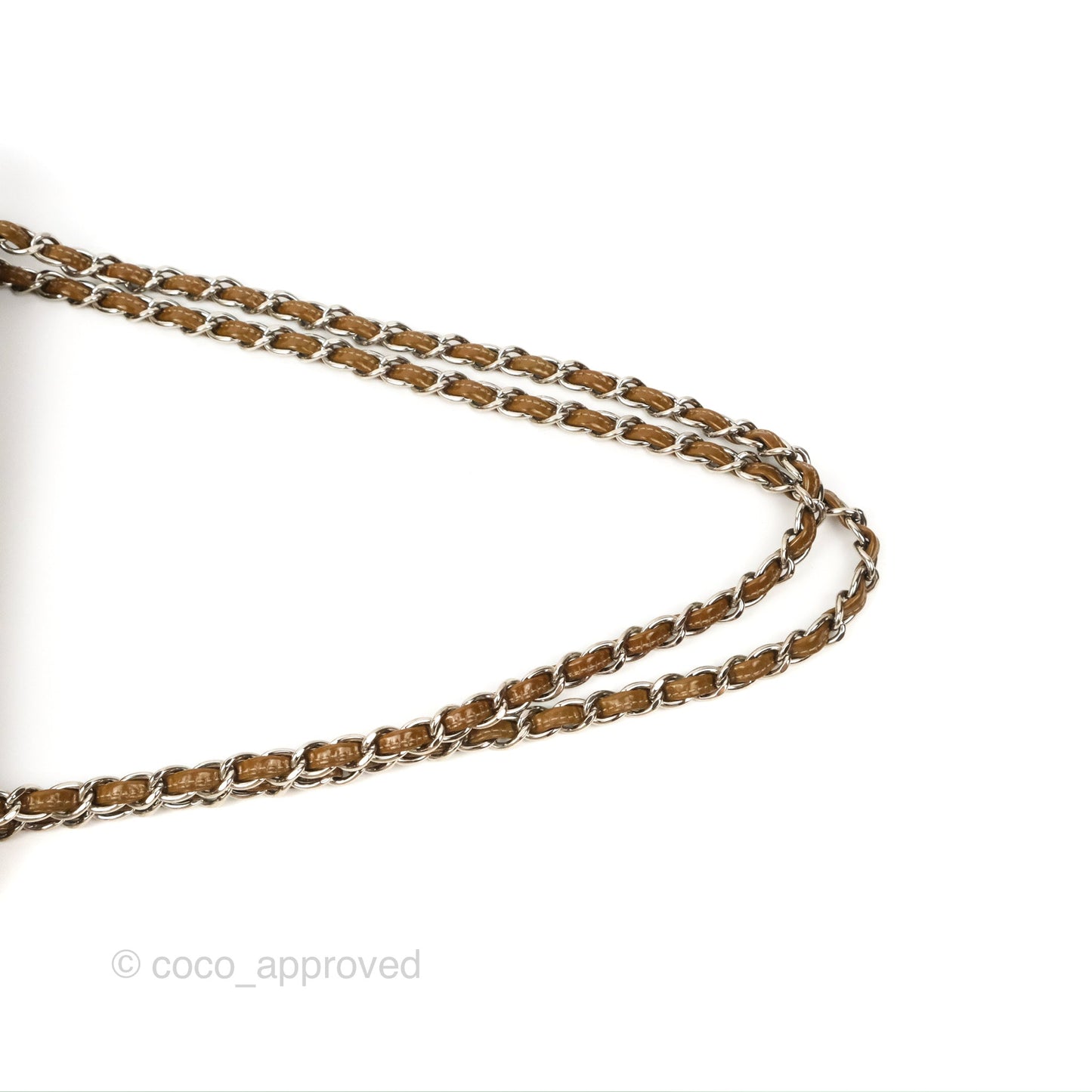 Chanel Jumbo Double Flap Brown Patent Silver Hardware⁣⁣