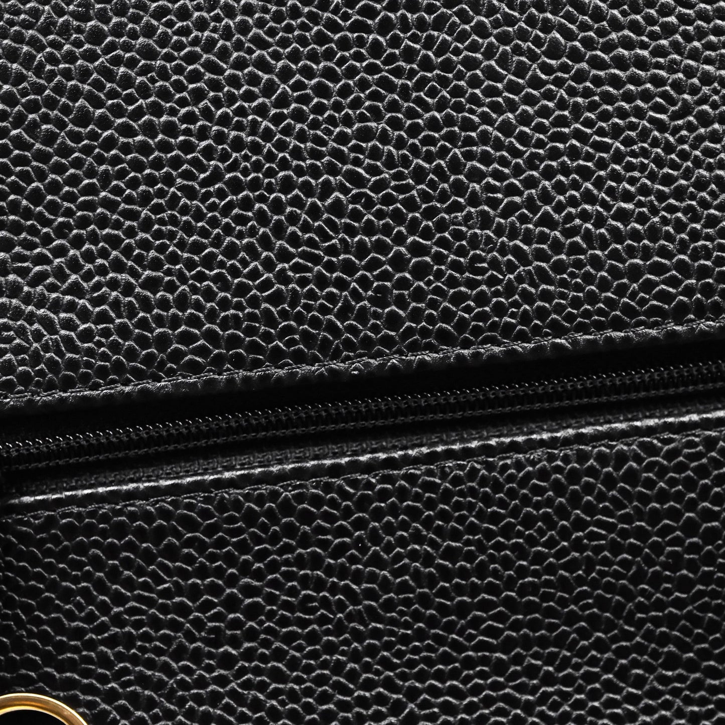 Chanel Quilted Jumbo Double Flap Black Caviar Gold Hardware