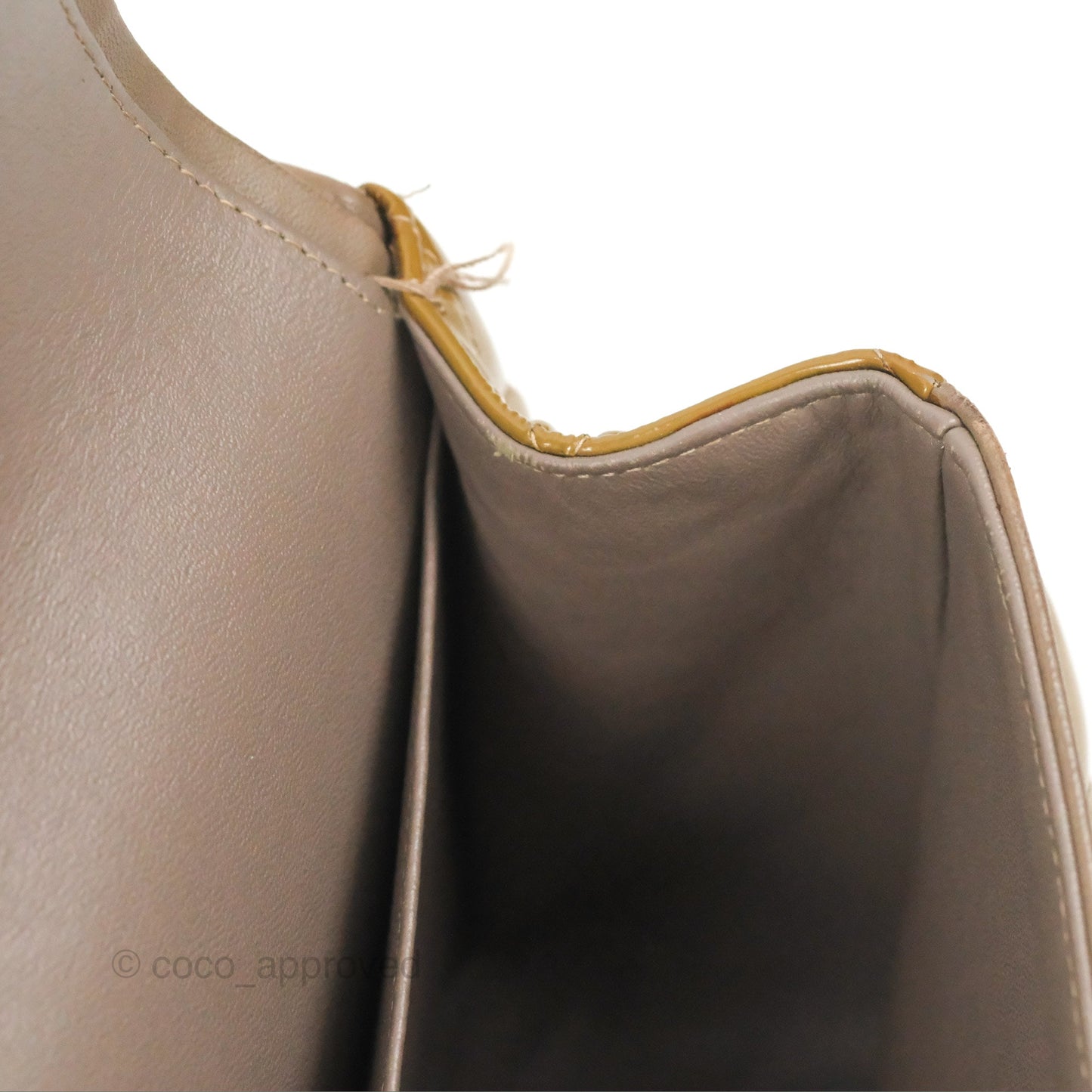 Chanel Jumbo Double Flap Brown Patent Silver Hardware⁣⁣
