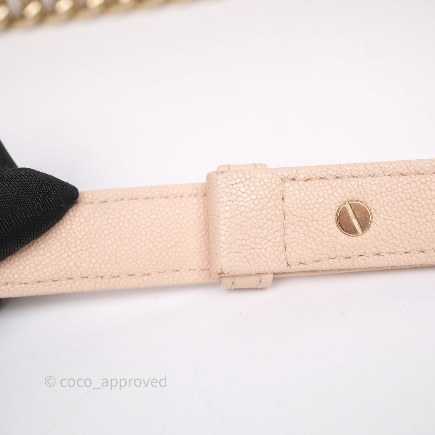 Chanel Chevron Medium Boy Light Pink Caviar Gold Hardware
