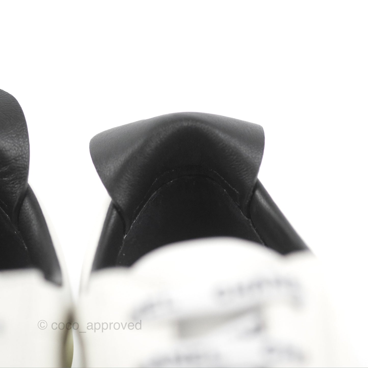 Chanel Logo Pull Tab Lace-up Sneakers White & Black Size 36.5