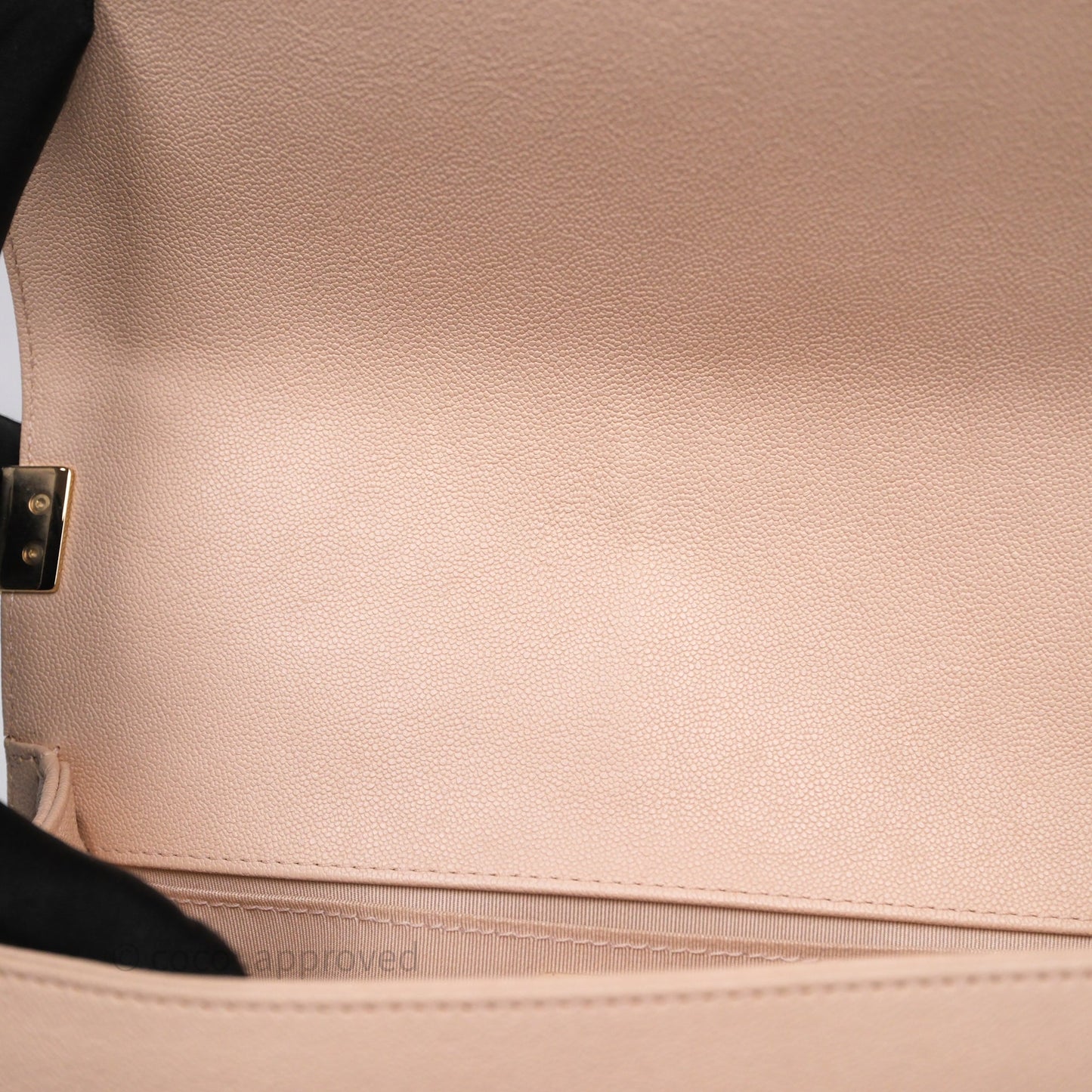 Chanel Chevron Medium Boy Light Pink Caviar Gold Hardware