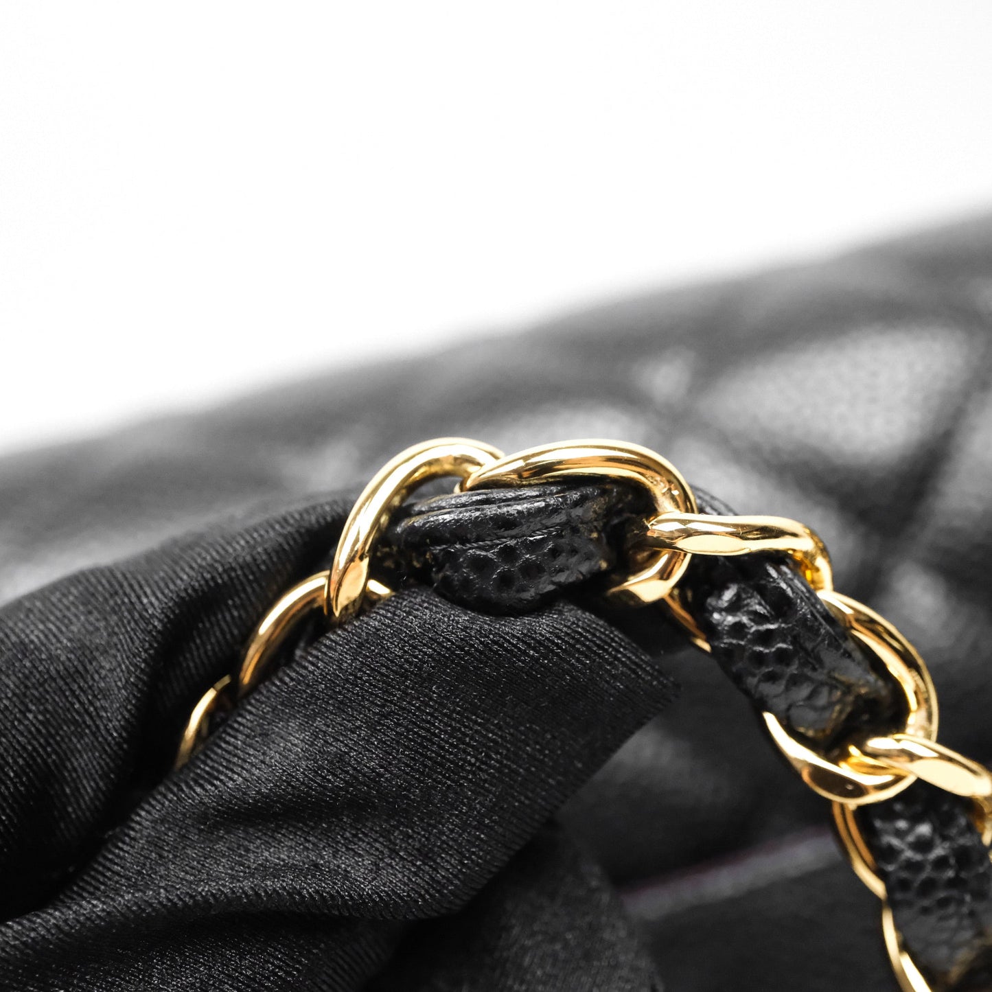 Chanel Quilted Jumbo Double Flap Black Caviar Gold Hardware