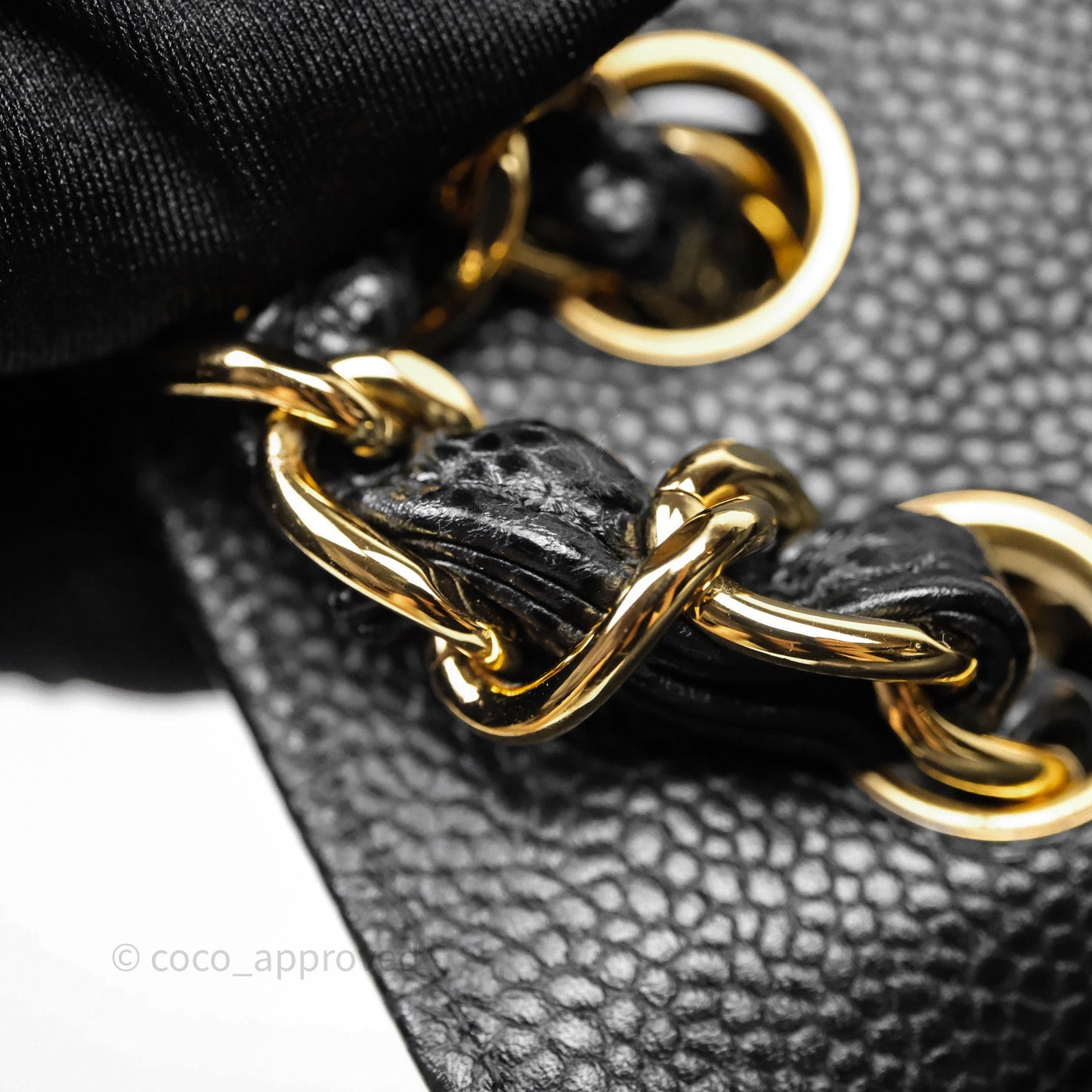 Chanel Quilted Jumbo Double Flap Black Caviar Gold Hardware