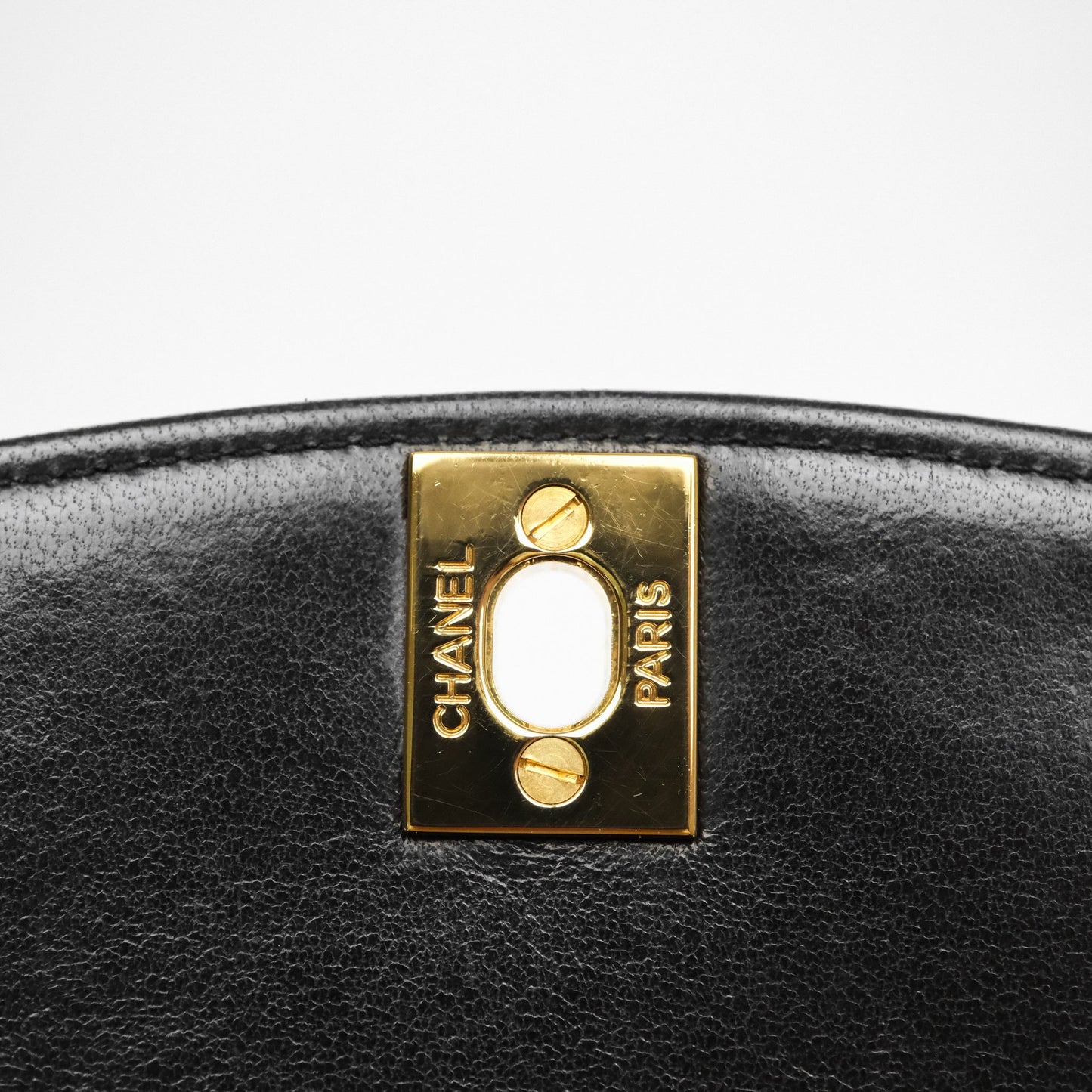 Chanel Small Vintage Quilted Classic Diana Flap Bag Black Lambskin 24K Gold Hardware