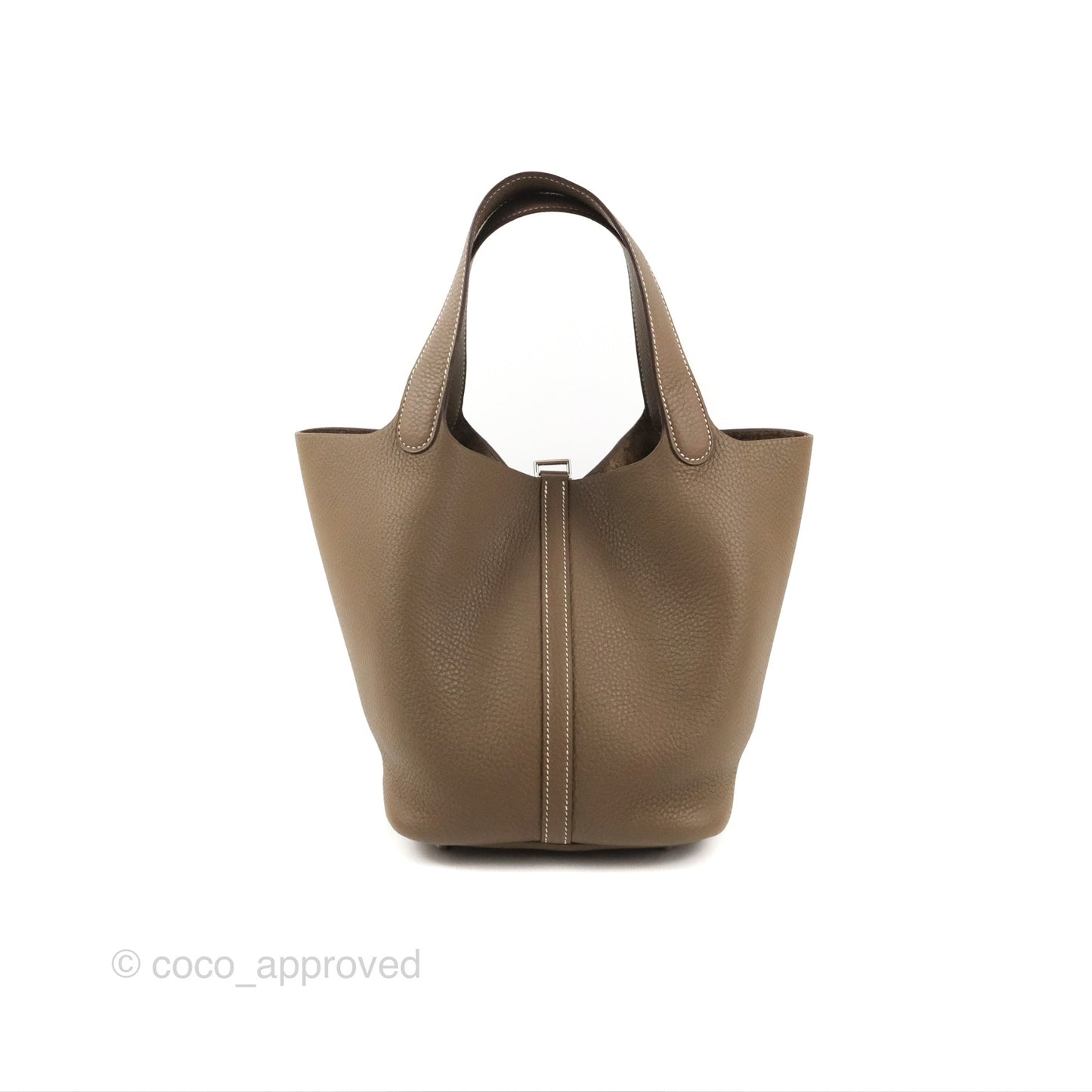 Hermès Picotin 22 Etoupe Clemence Palladium Hardware