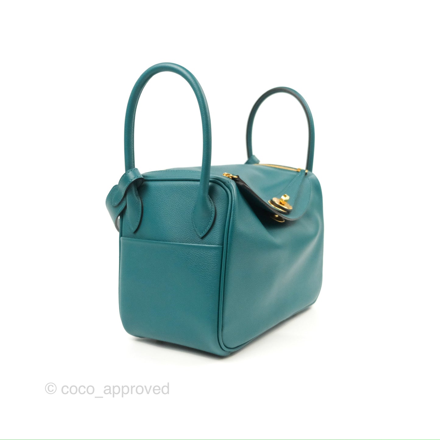 Hermès Lindy 26 Vert Bosphore Evercolor Gold Hardware