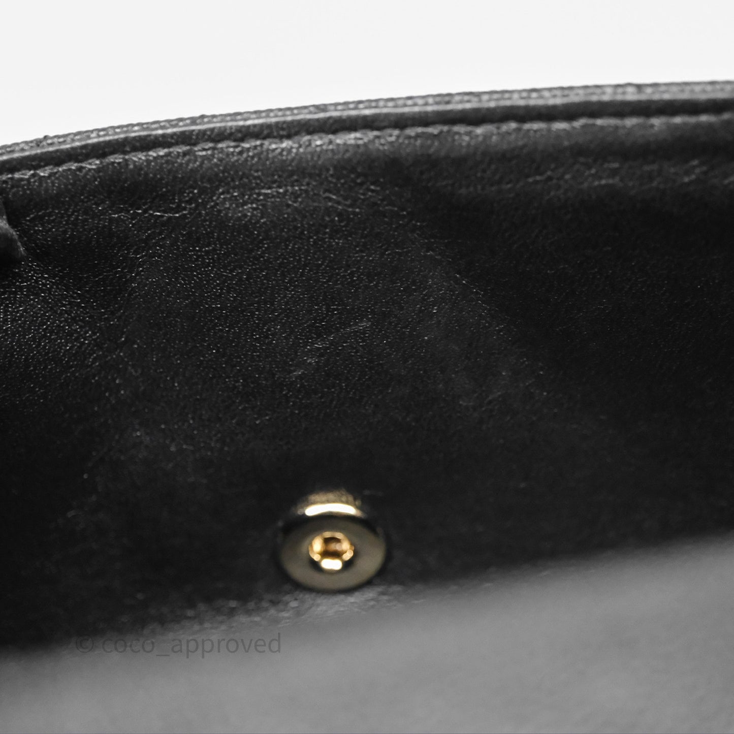 Chanel Mini Rectangular Chevron Black Caviar Gold Hardware