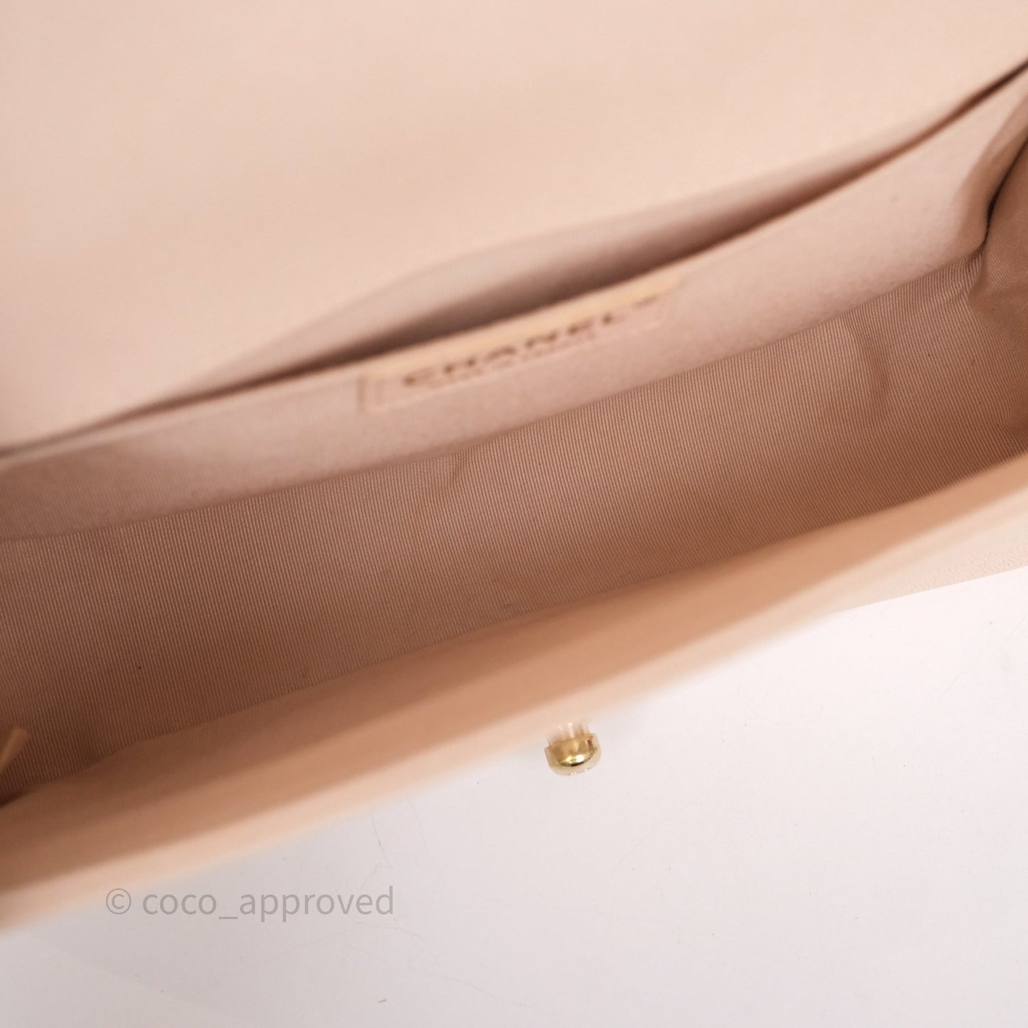 Chanel Chevron Medium Boy Light Pink Caviar Gold Hardware