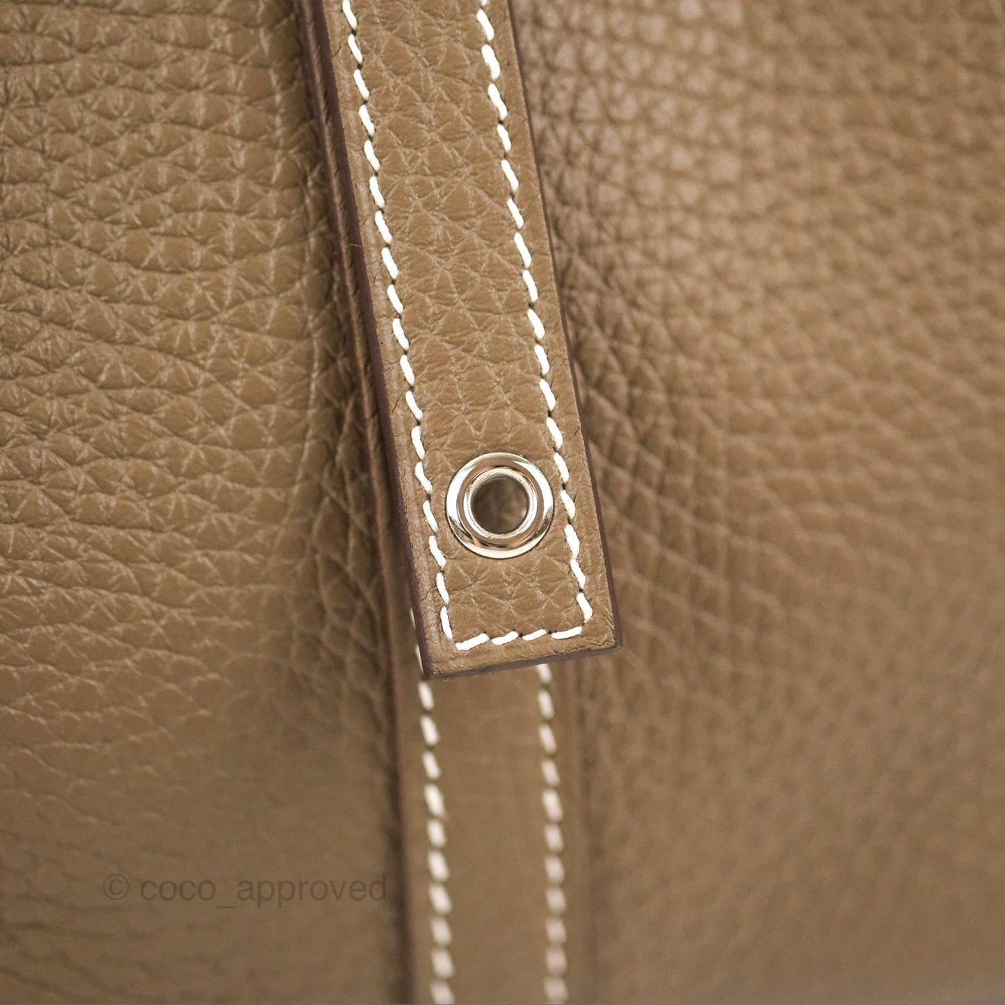 Hermès Picotin 22 Etoupe Clemence Palladium Hardware