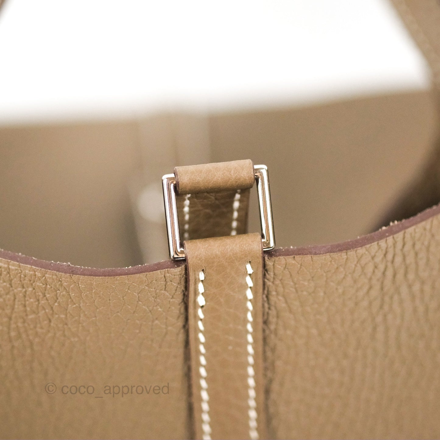 Hermès Picotin 22 Etoupe Clemence Palladium Hardware